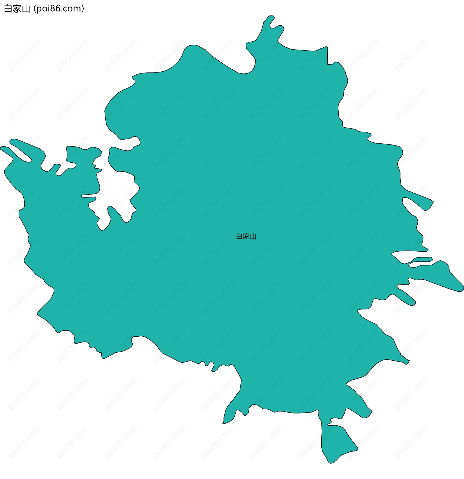 白家山边界地图