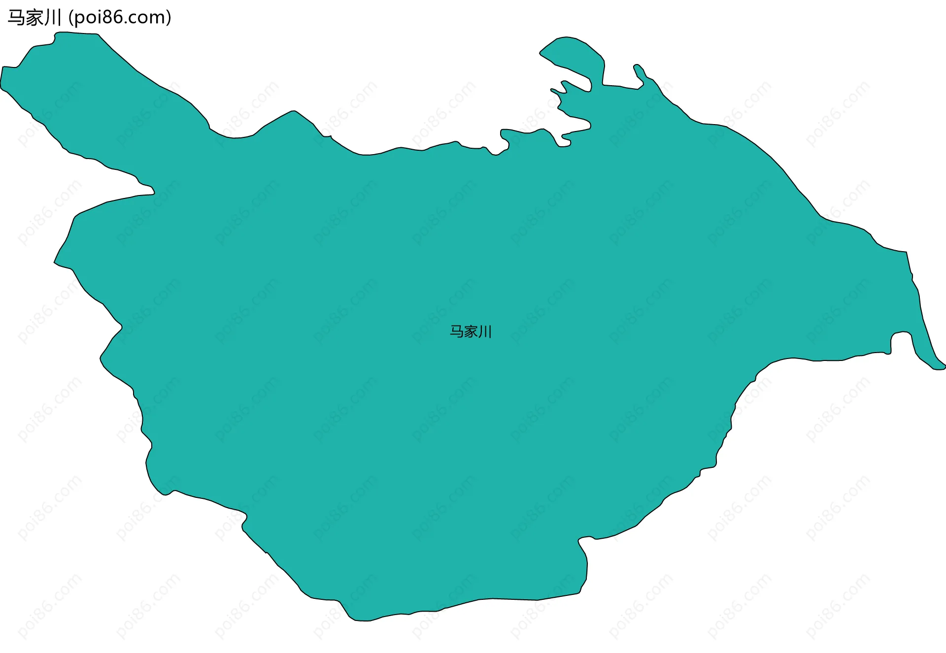 马家川边界地图