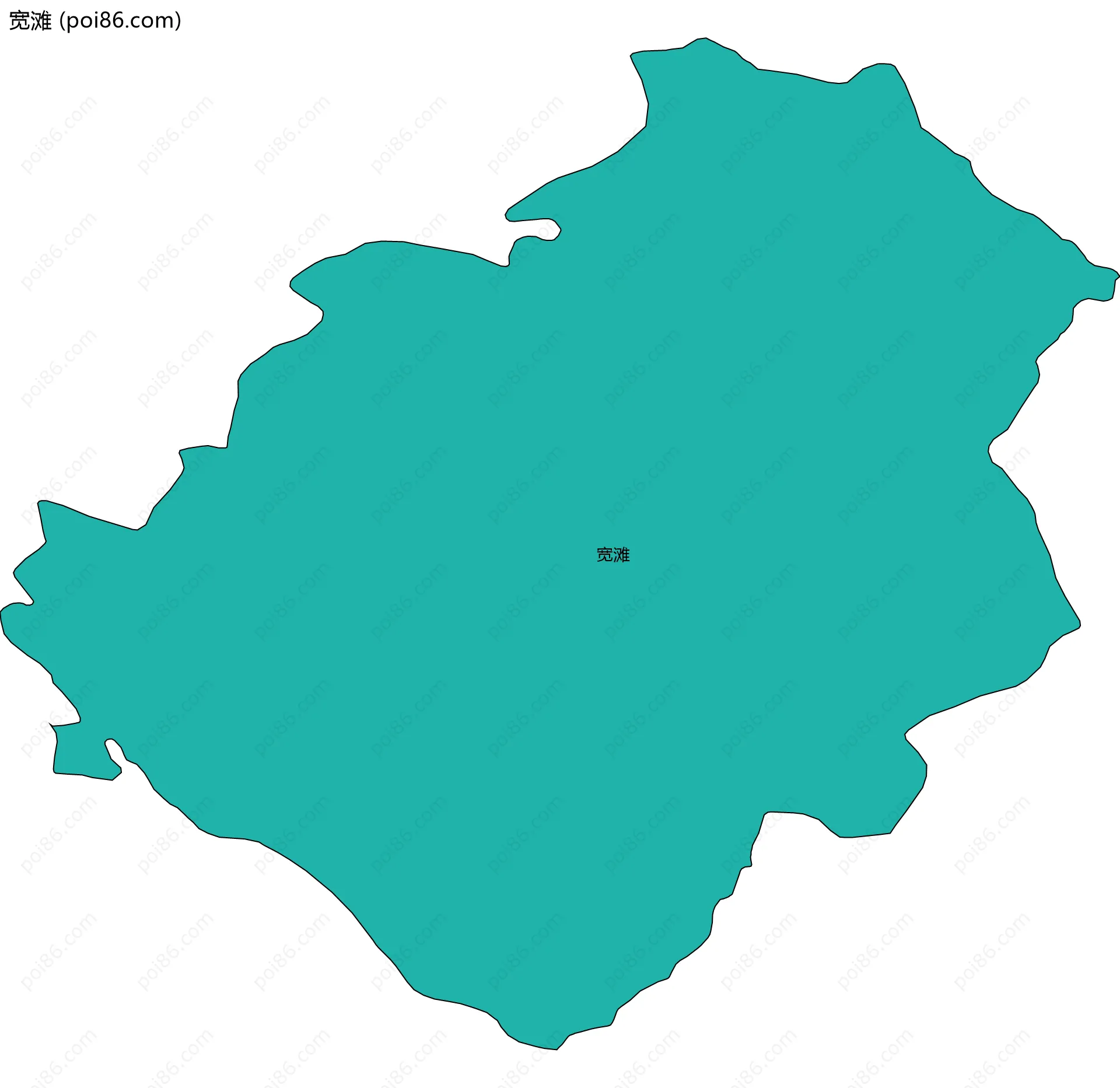 宽滩边界地图