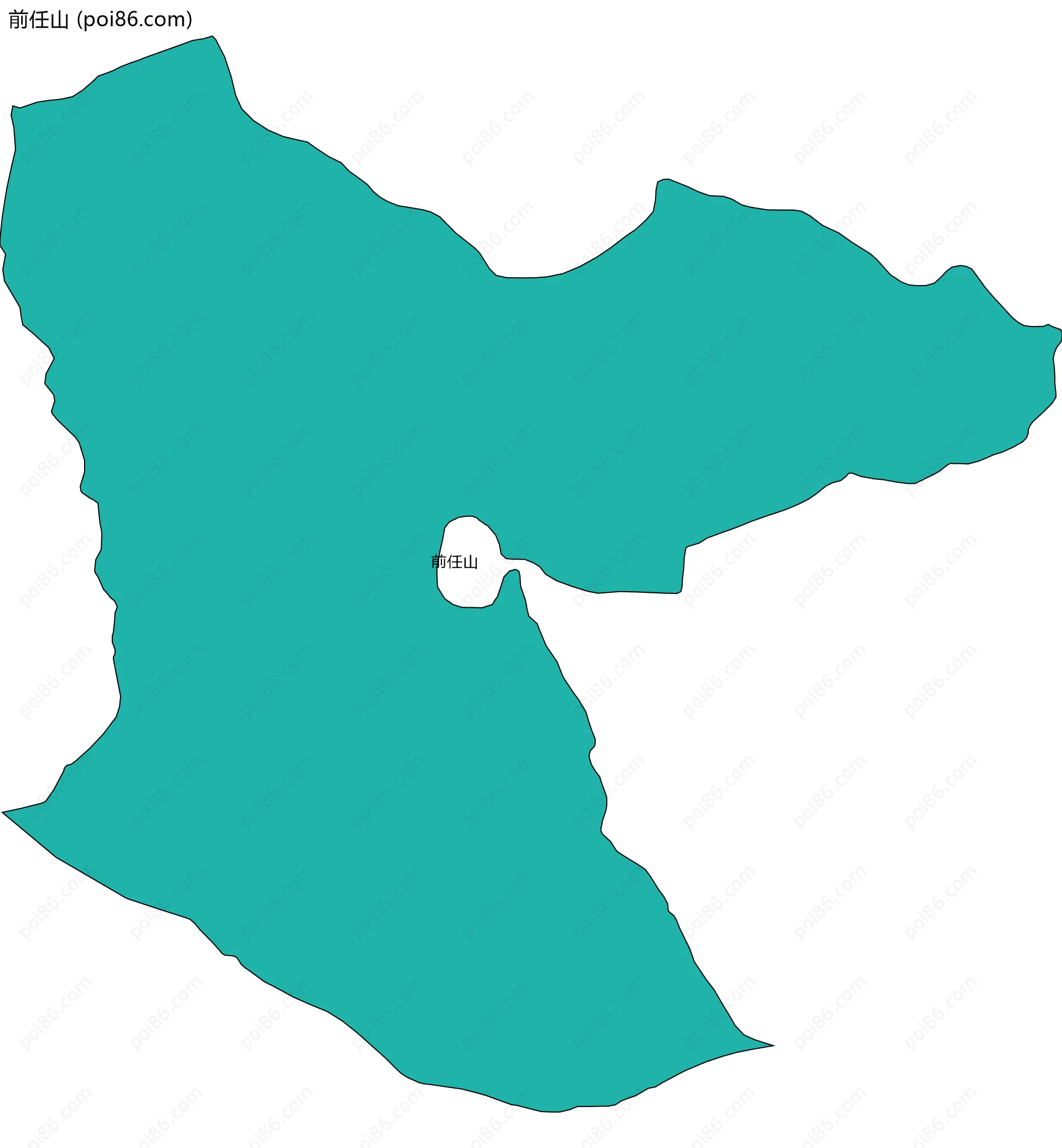 前任山边界地图