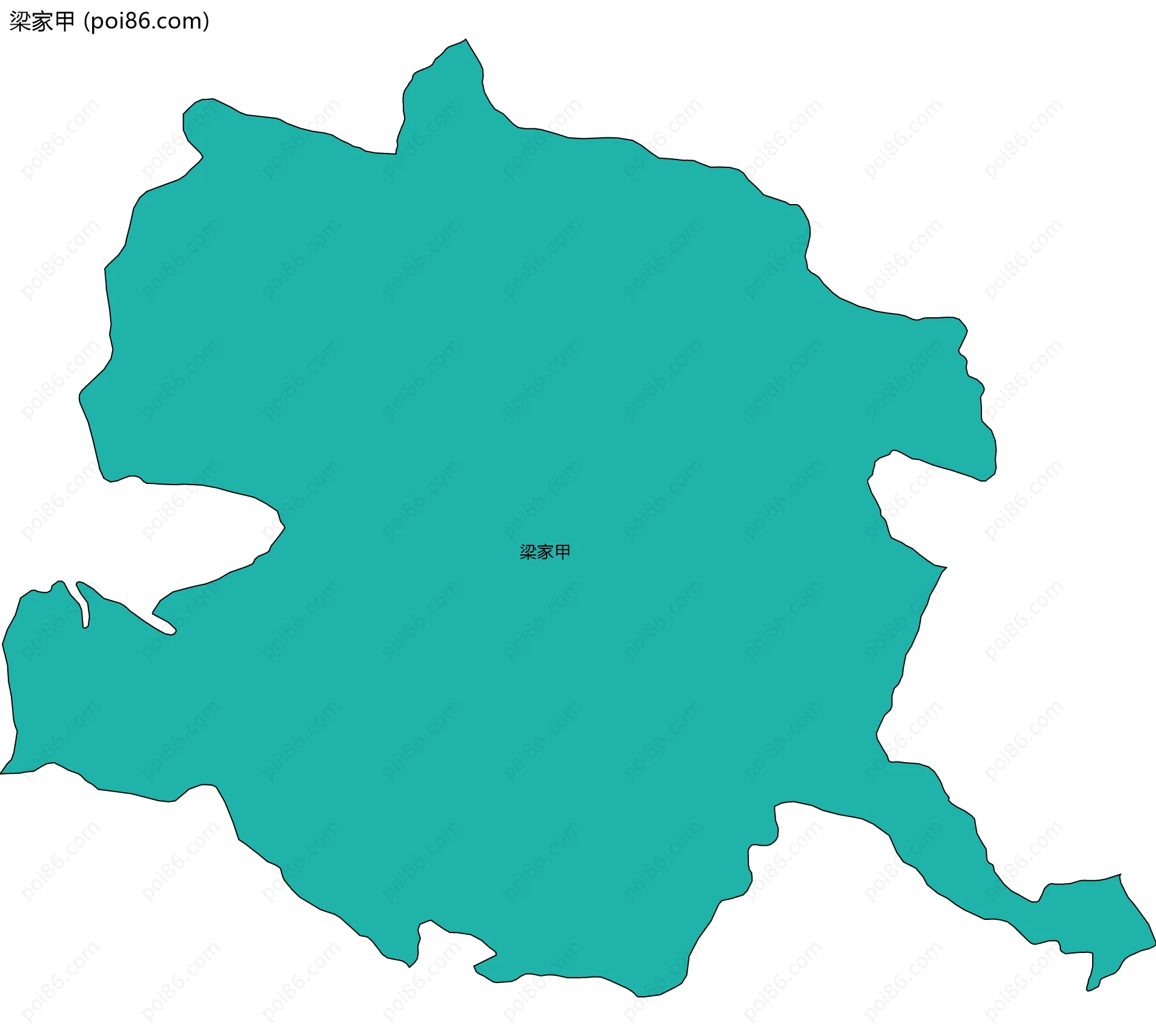 梁家甲边界地图