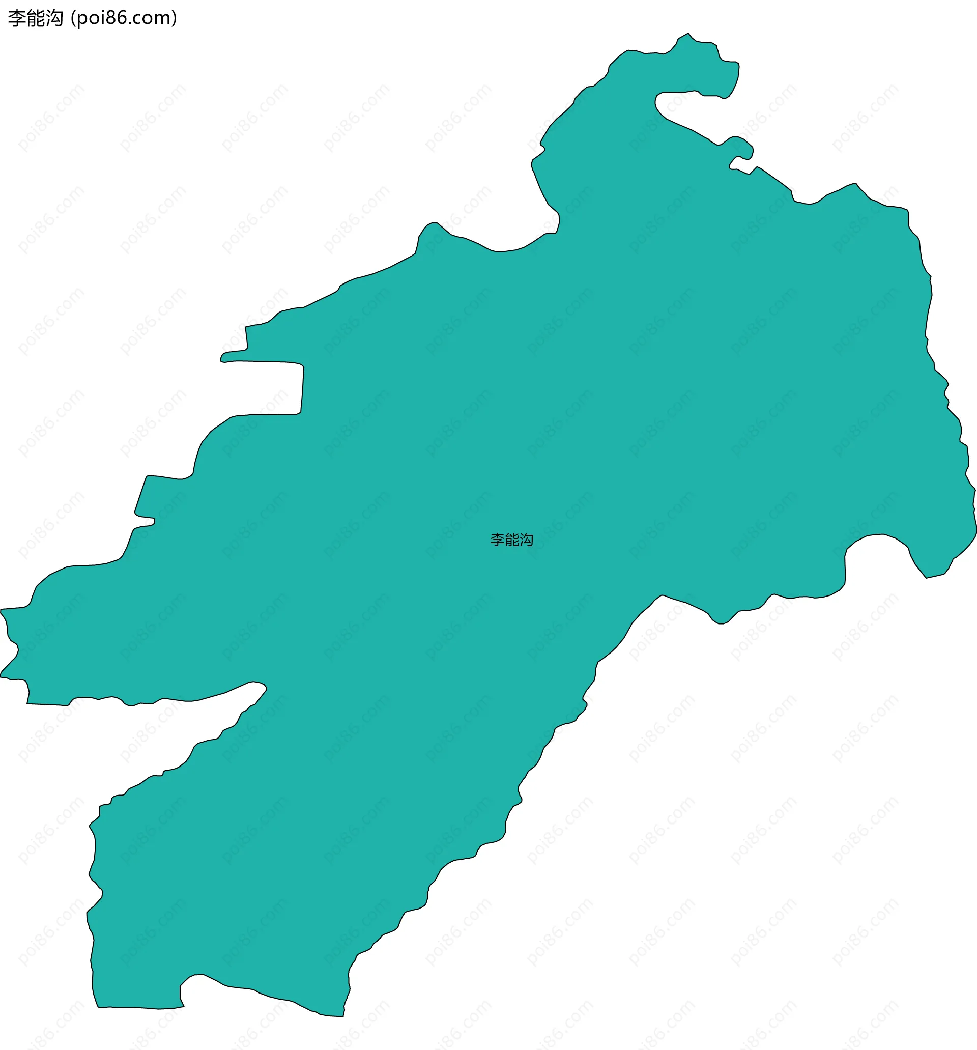 李能沟边界地图