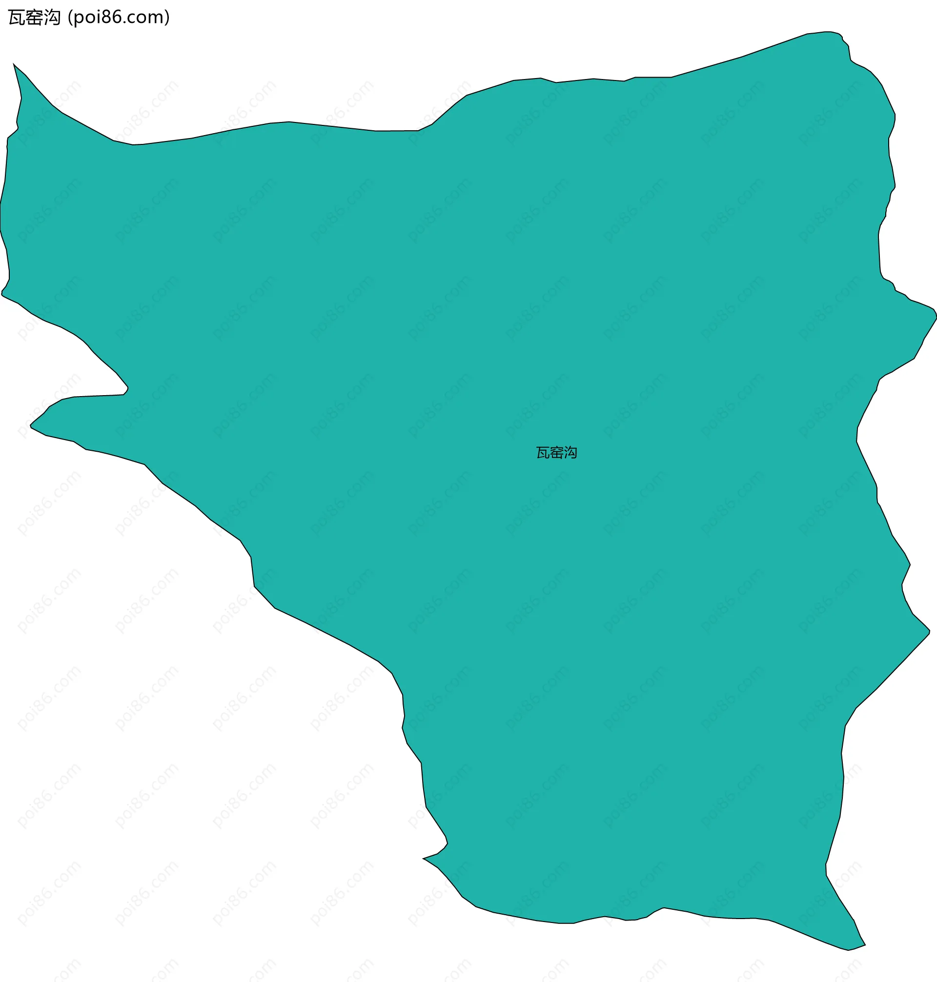 瓦窑沟边界地图