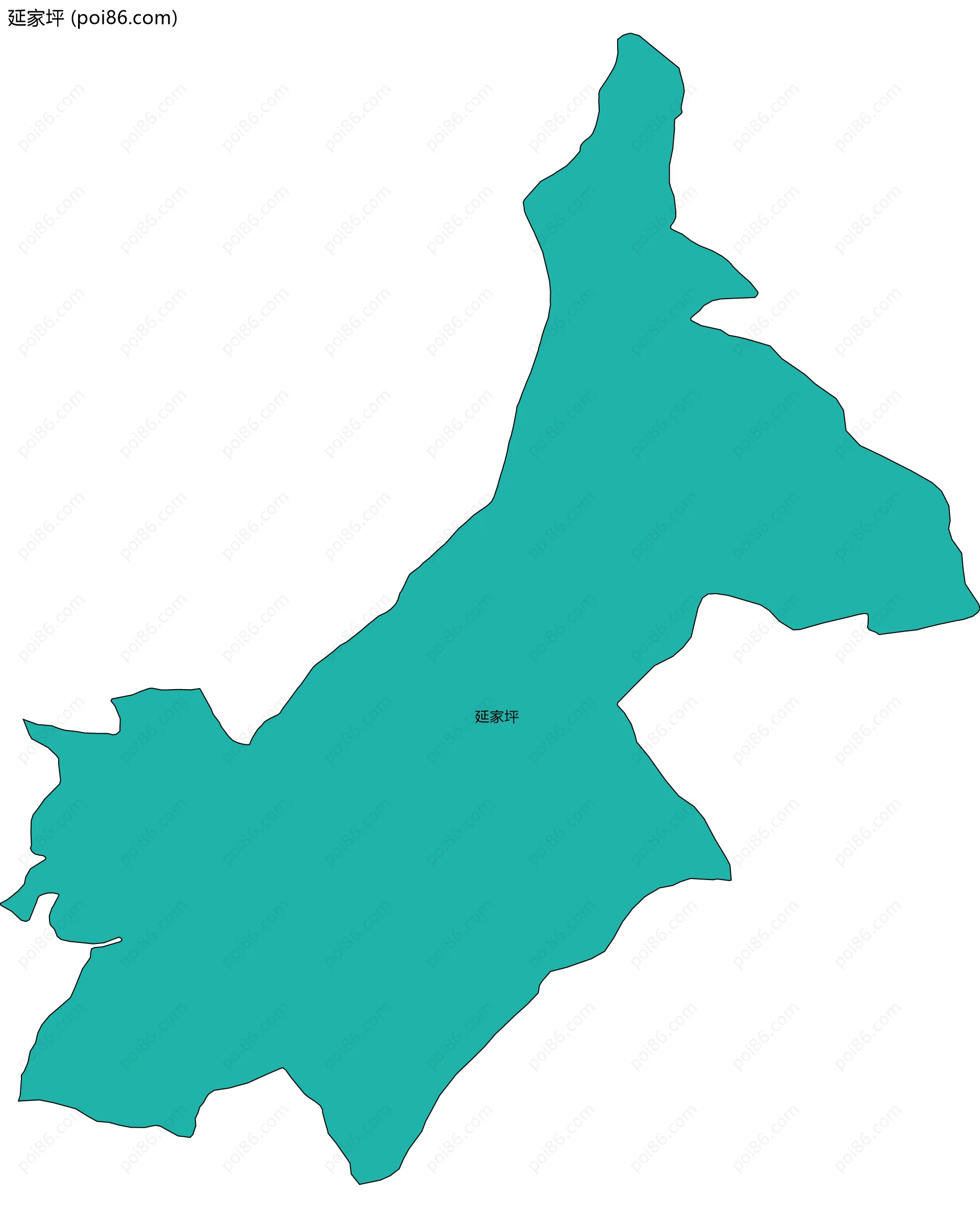 延家坪边界地图