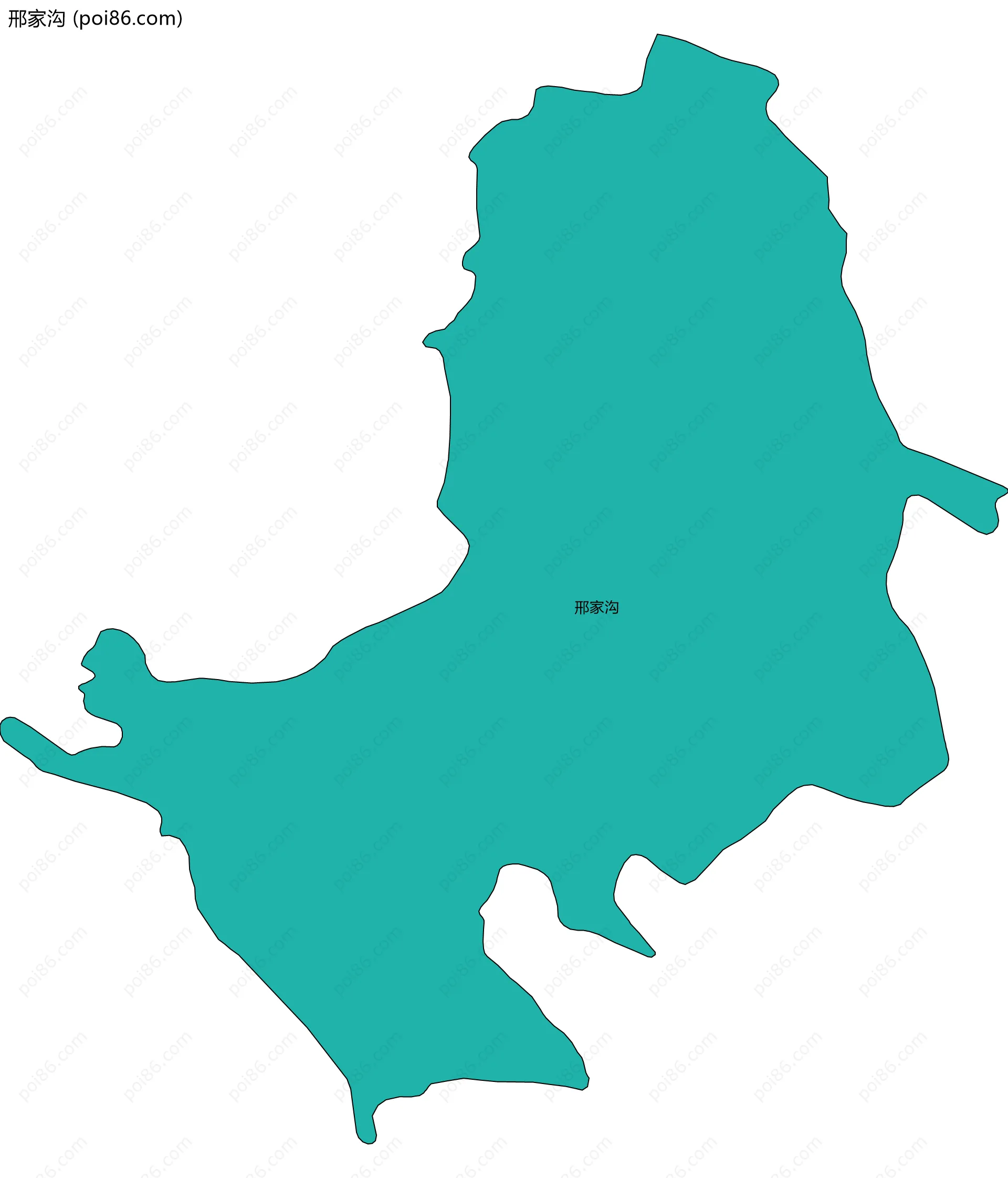 邢家沟边界地图