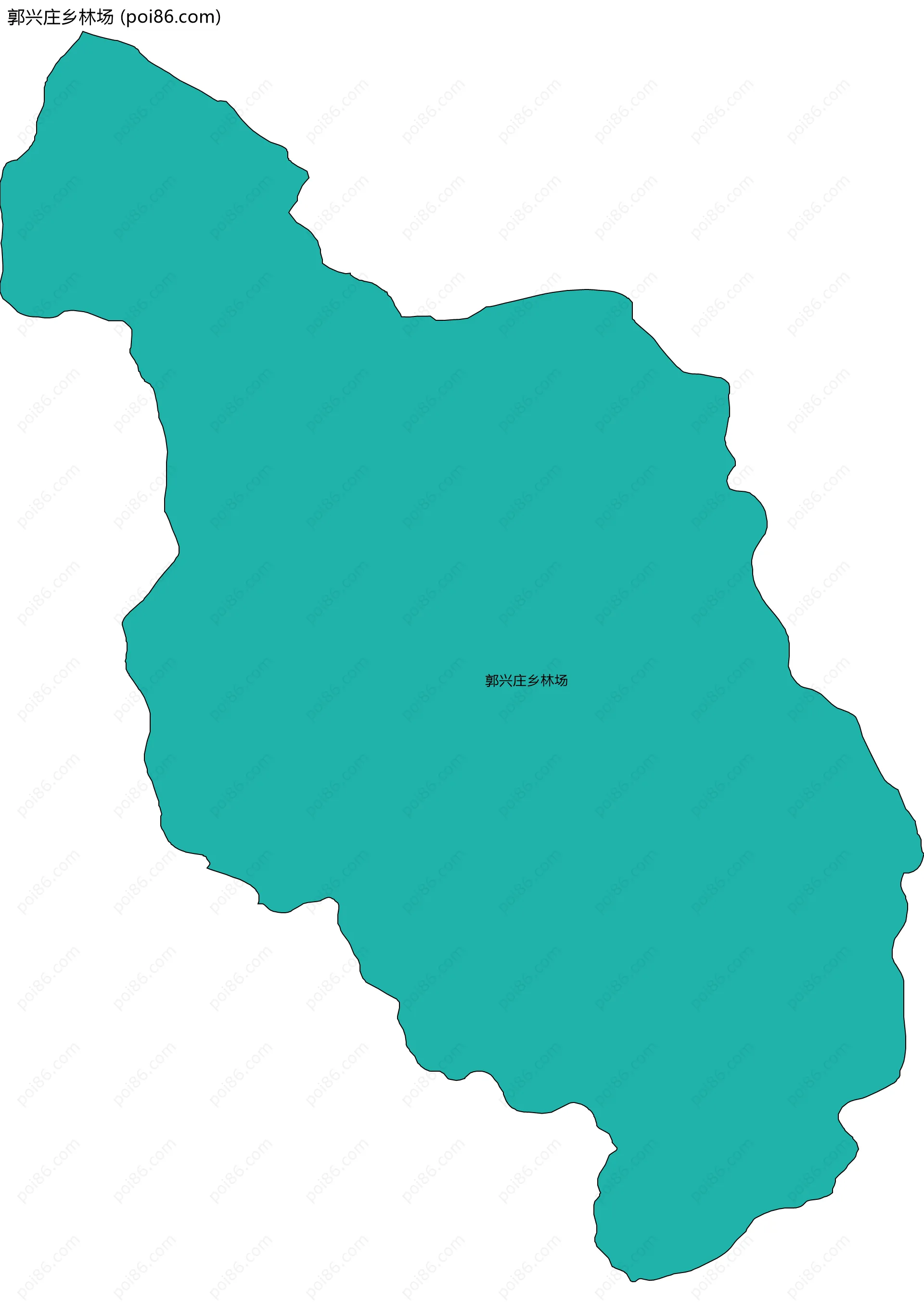 郭兴庄乡林场边界地图