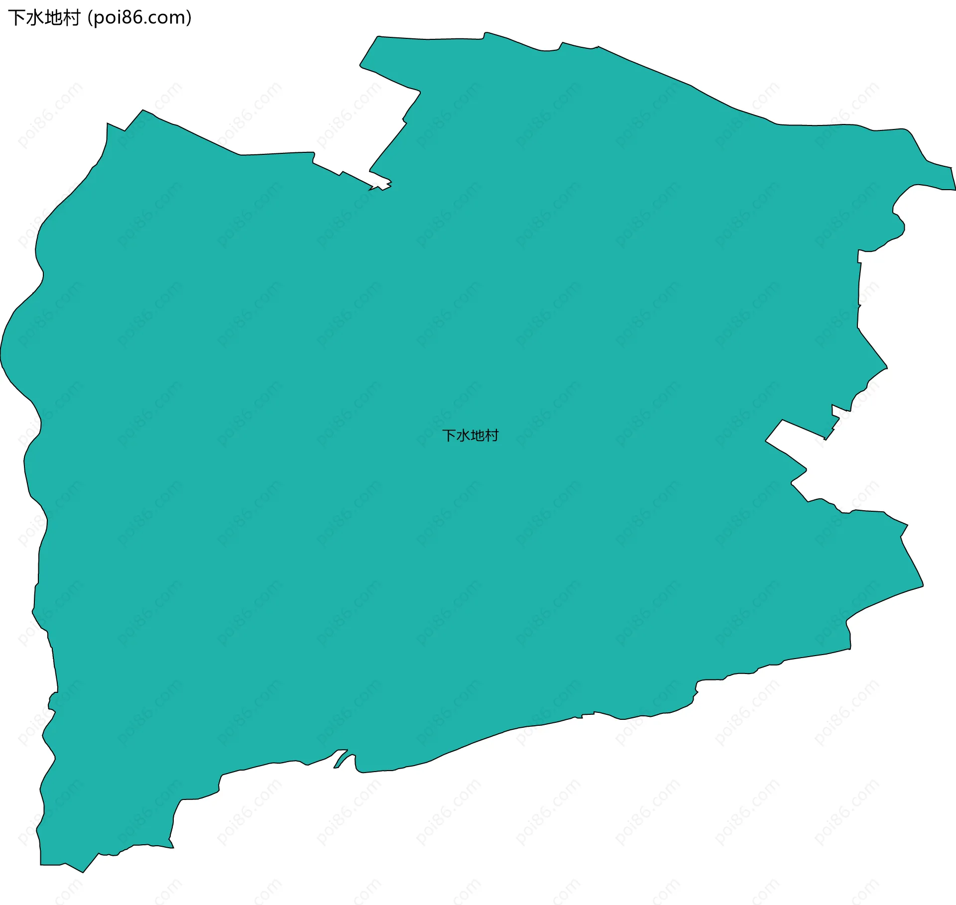 下水地村边界地图