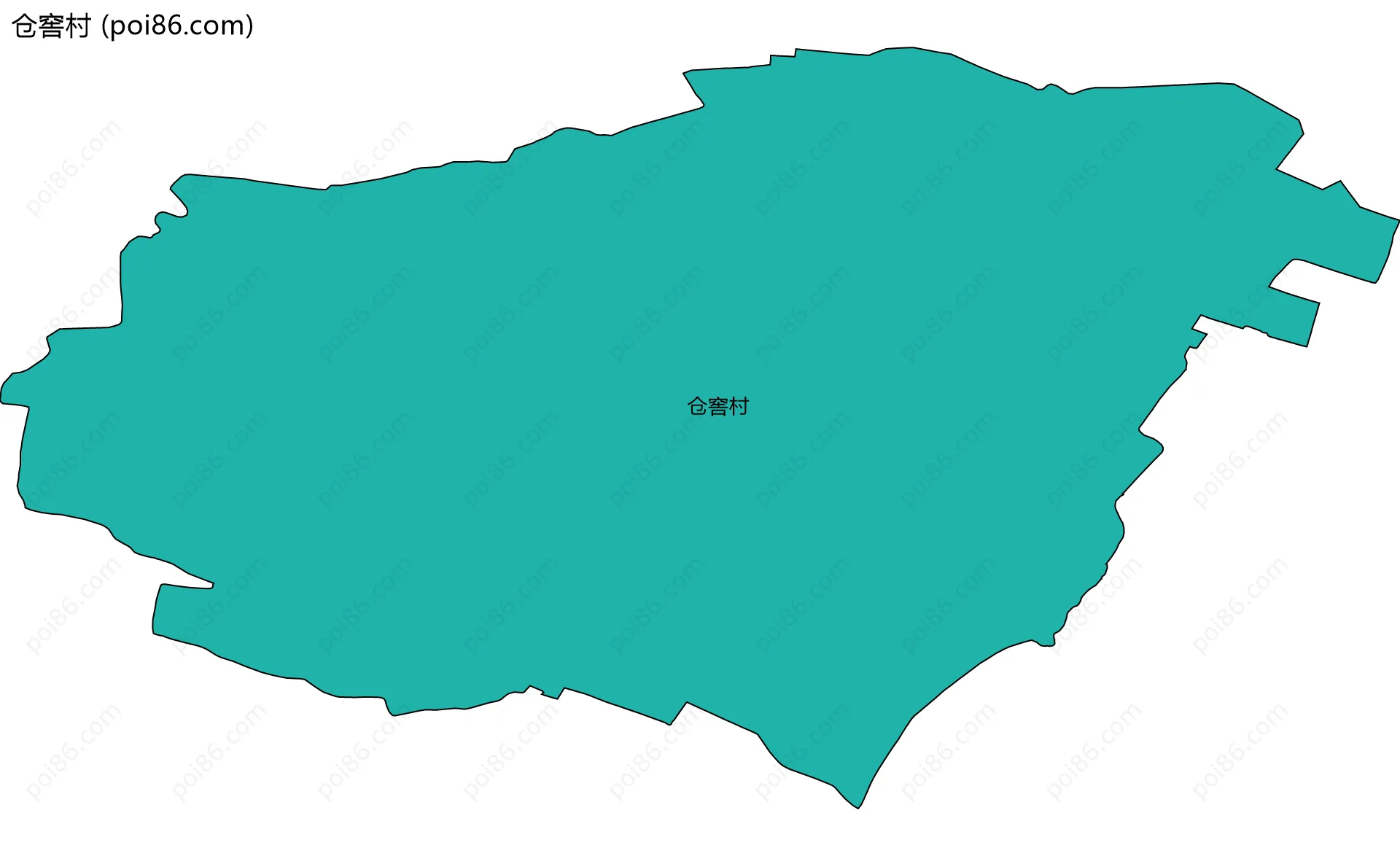 仓窖村边界地图