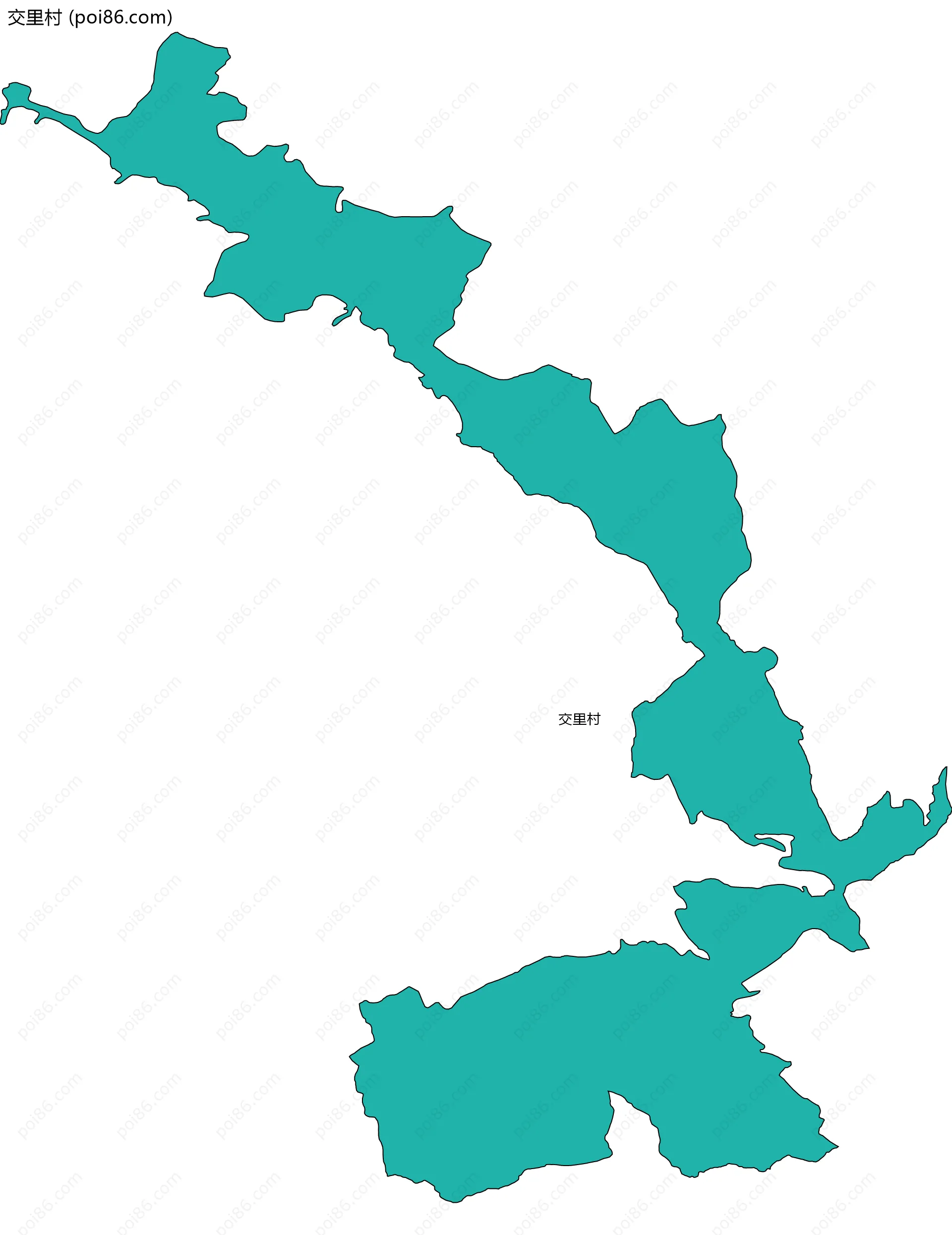 交里村边界地图