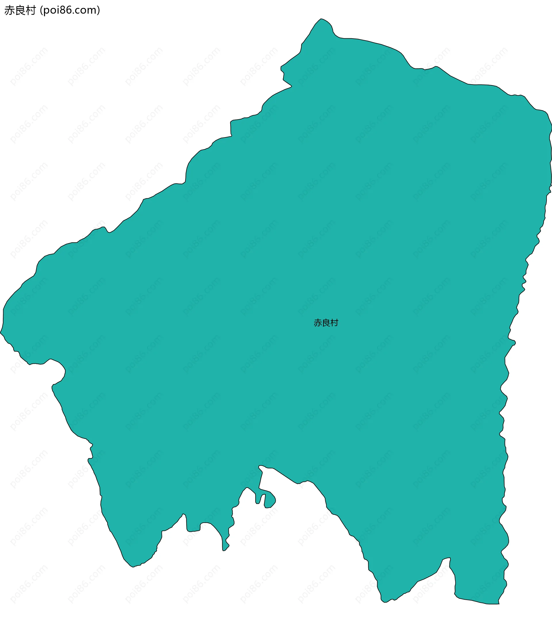 赤良村边界地图