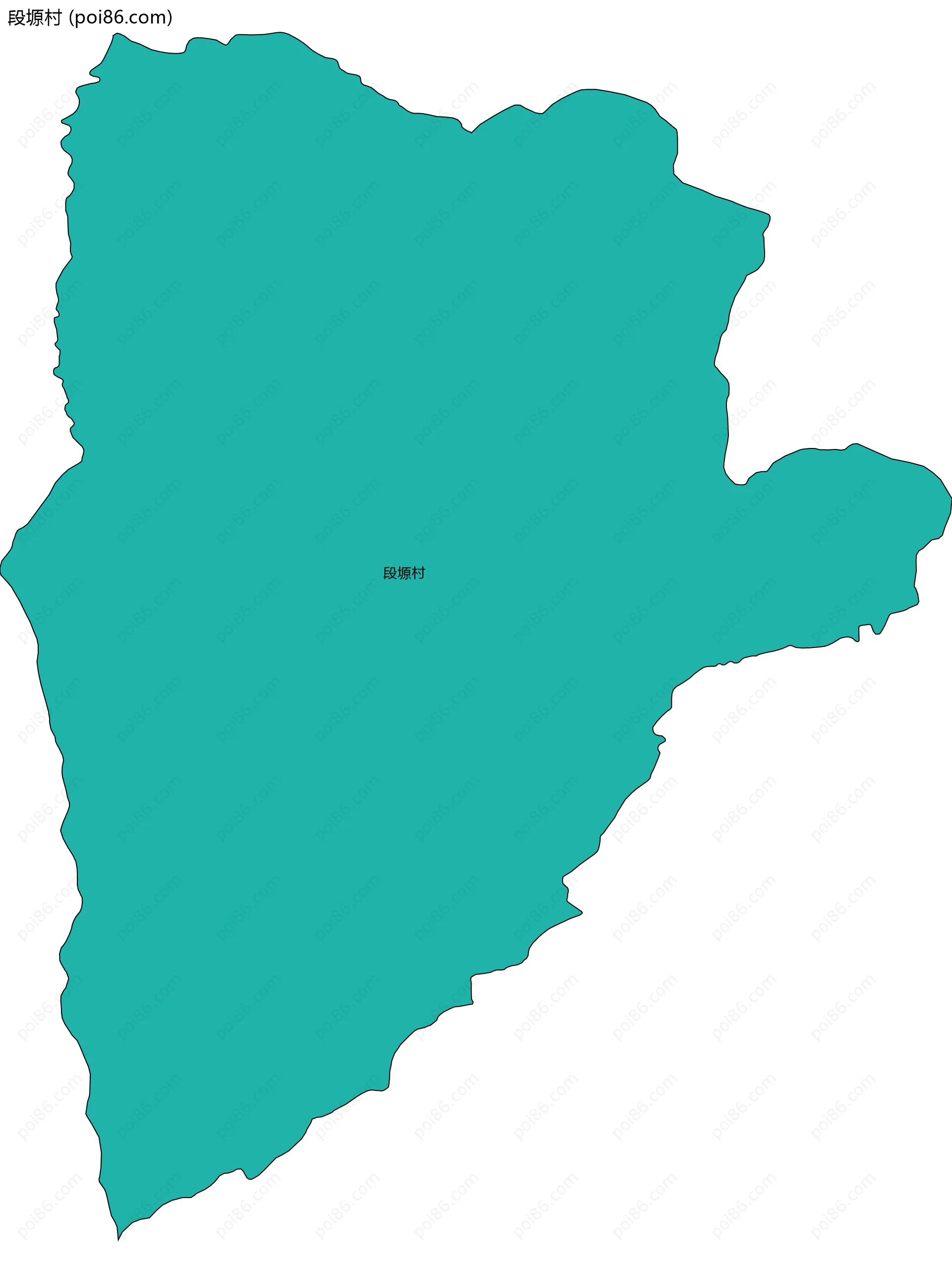 段塬村边界地图