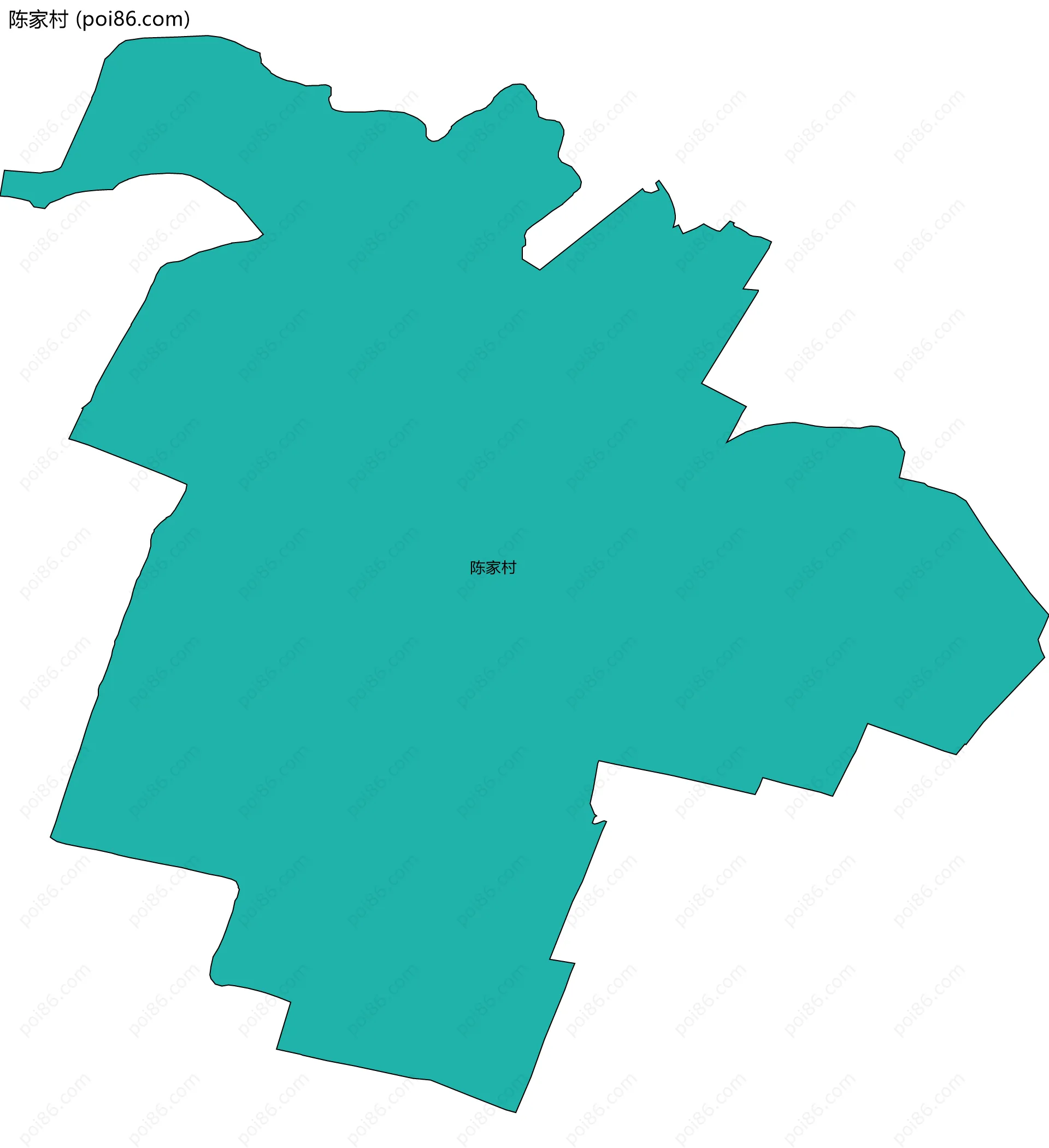 陈家村边界地图