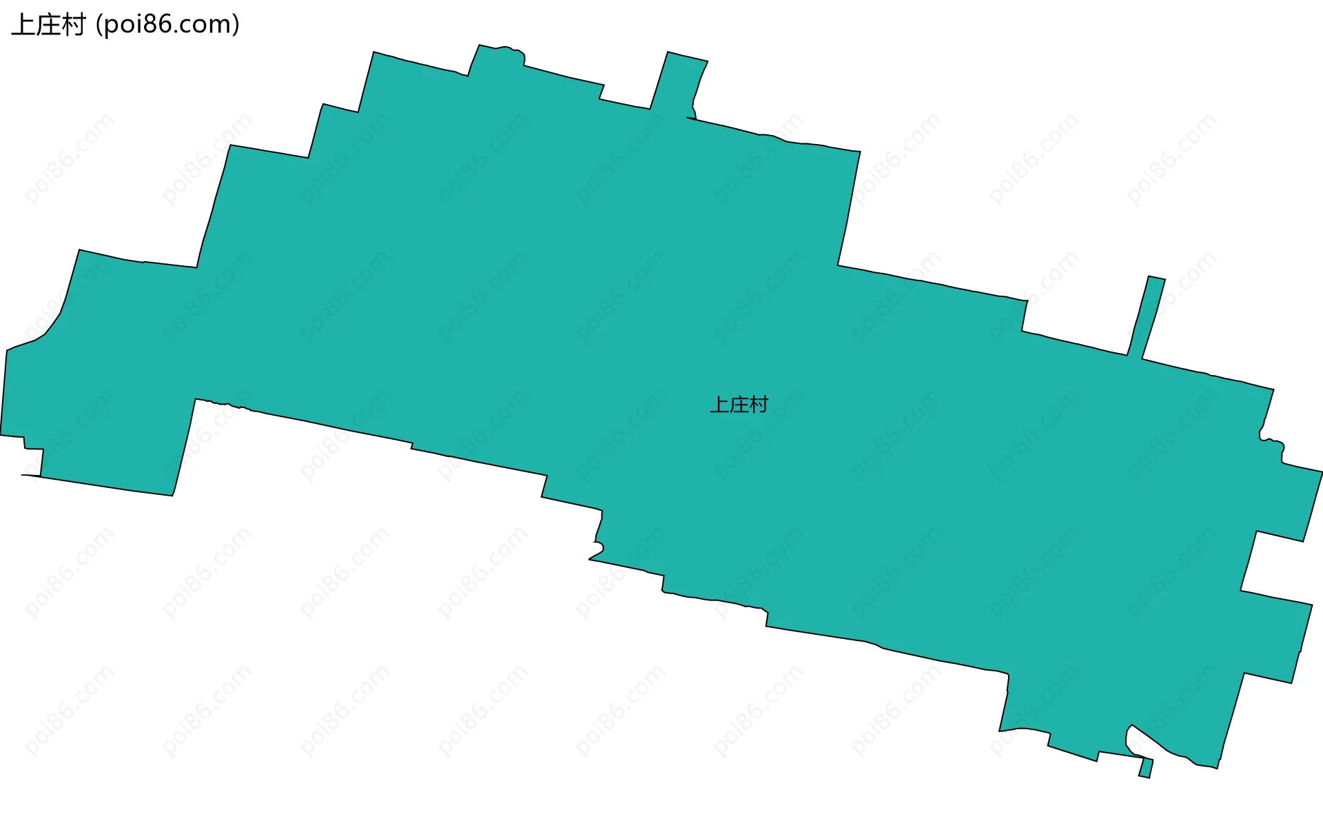 上庄村边界地图