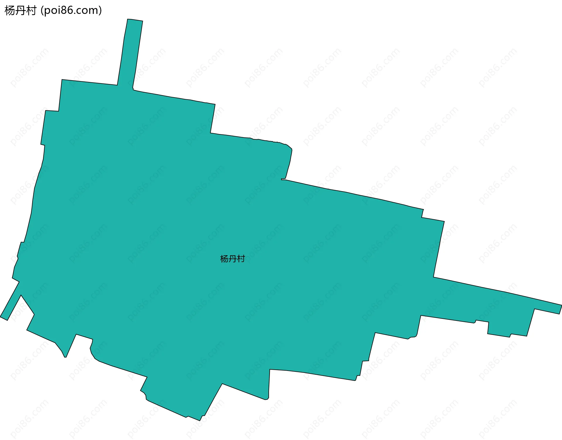杨丹村边界地图