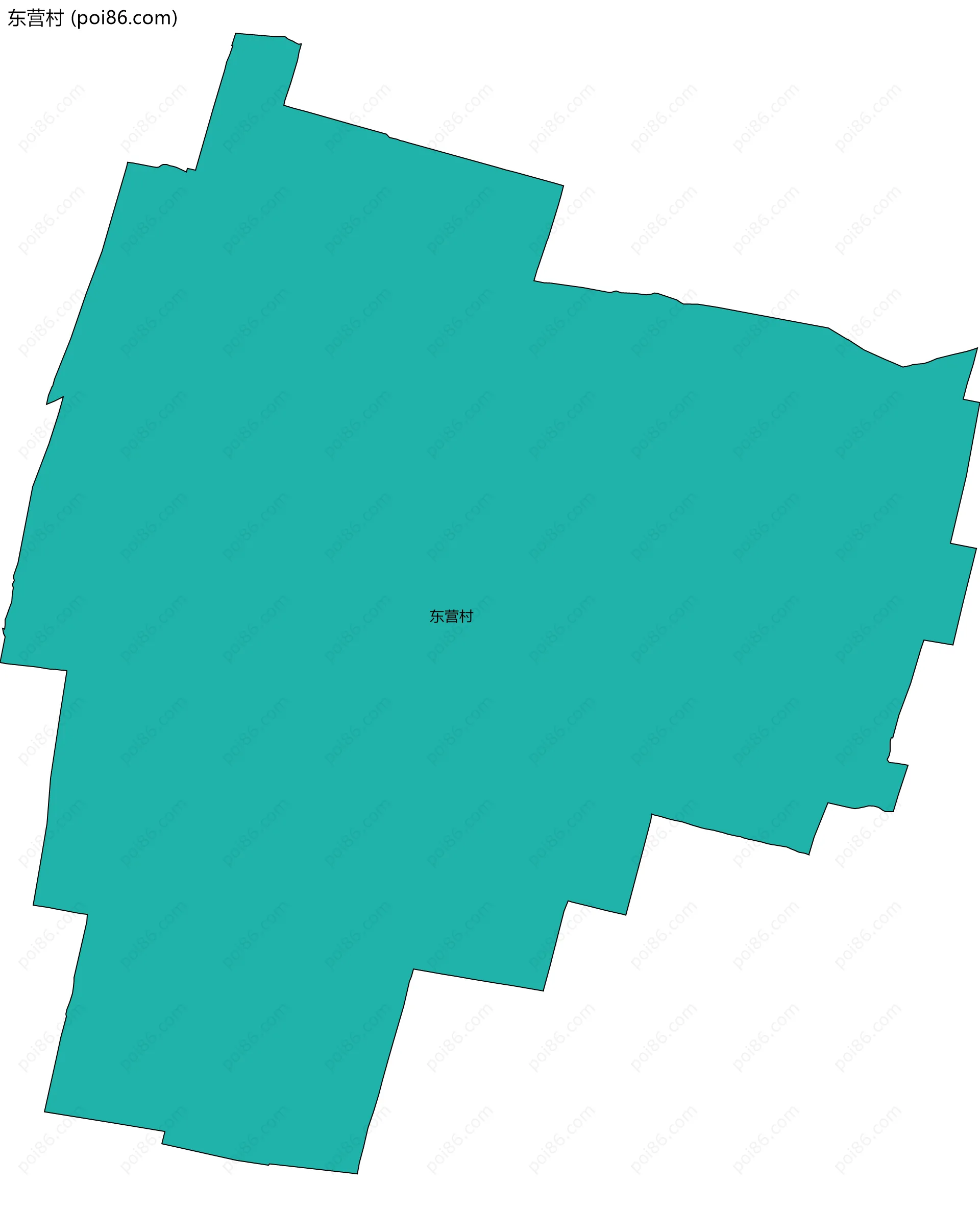 东营村边界地图