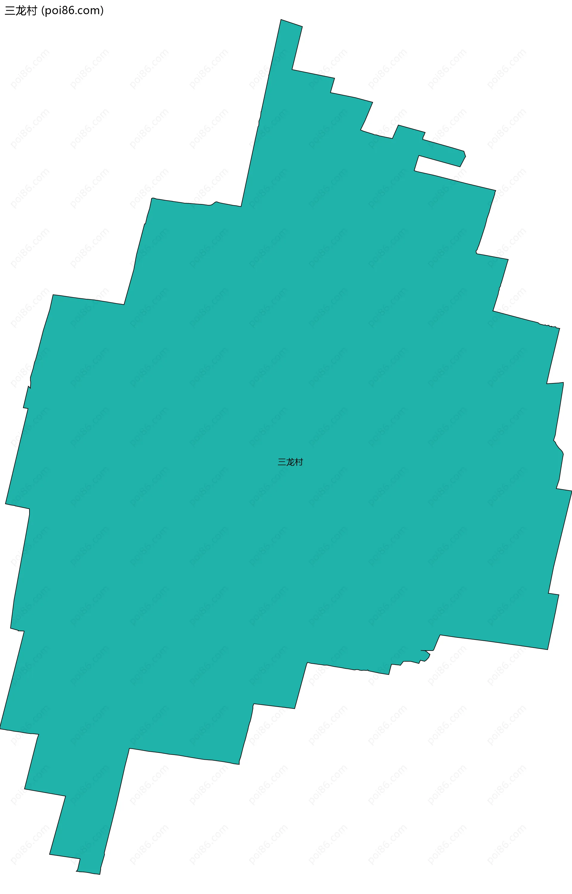 三龙村边界地图