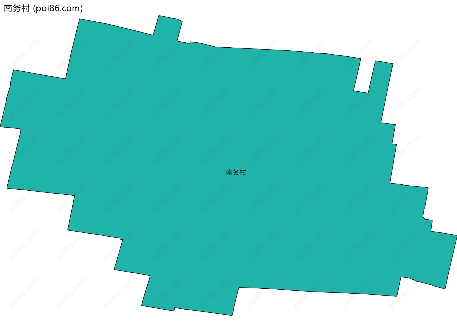 南务村边界地图