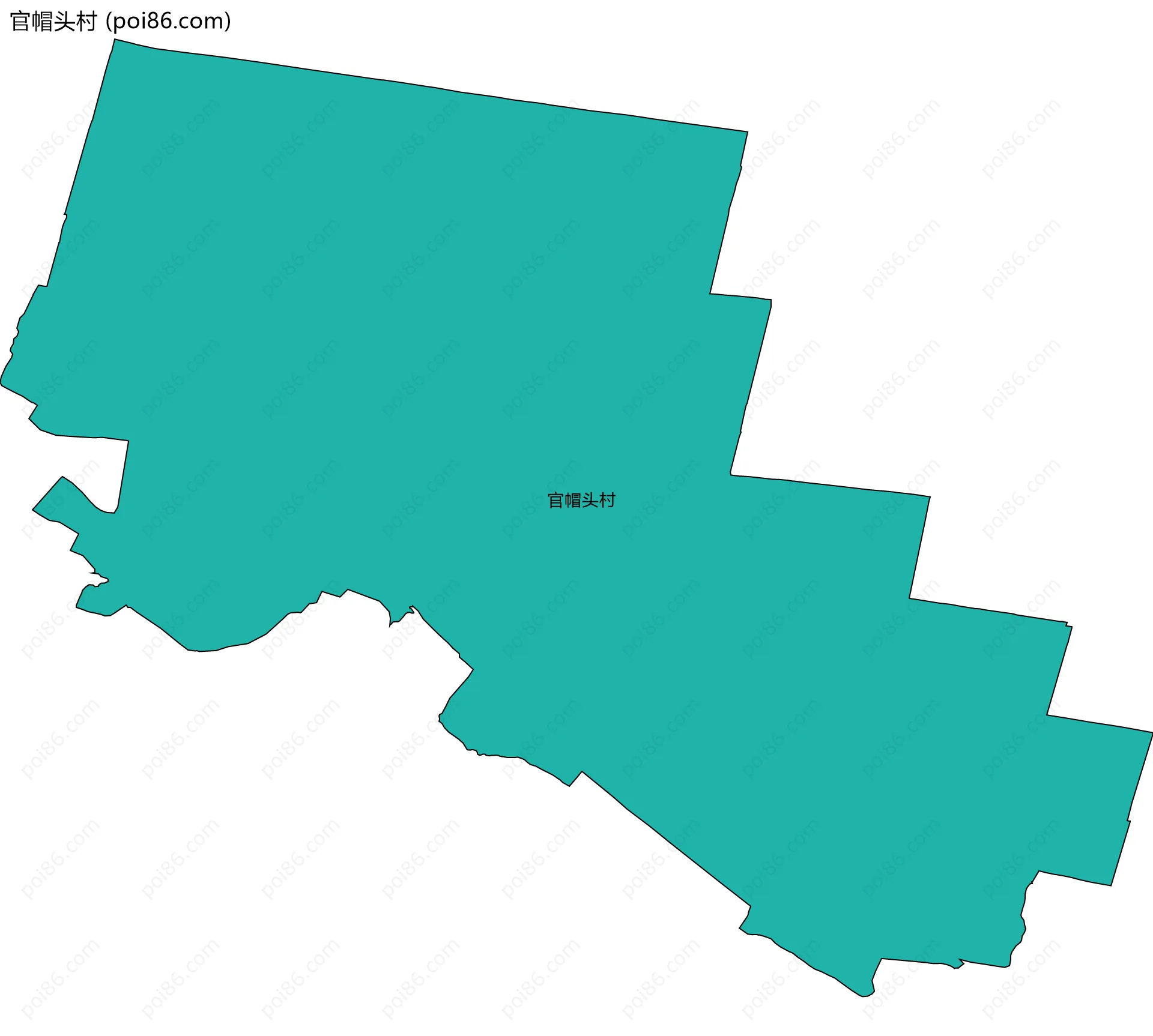 官帽头村边界地图