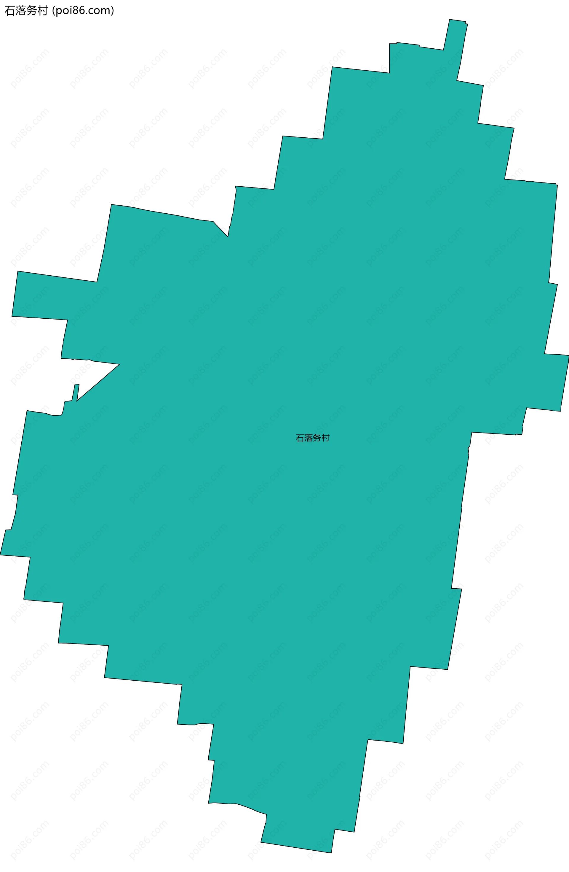 石落务村边界地图