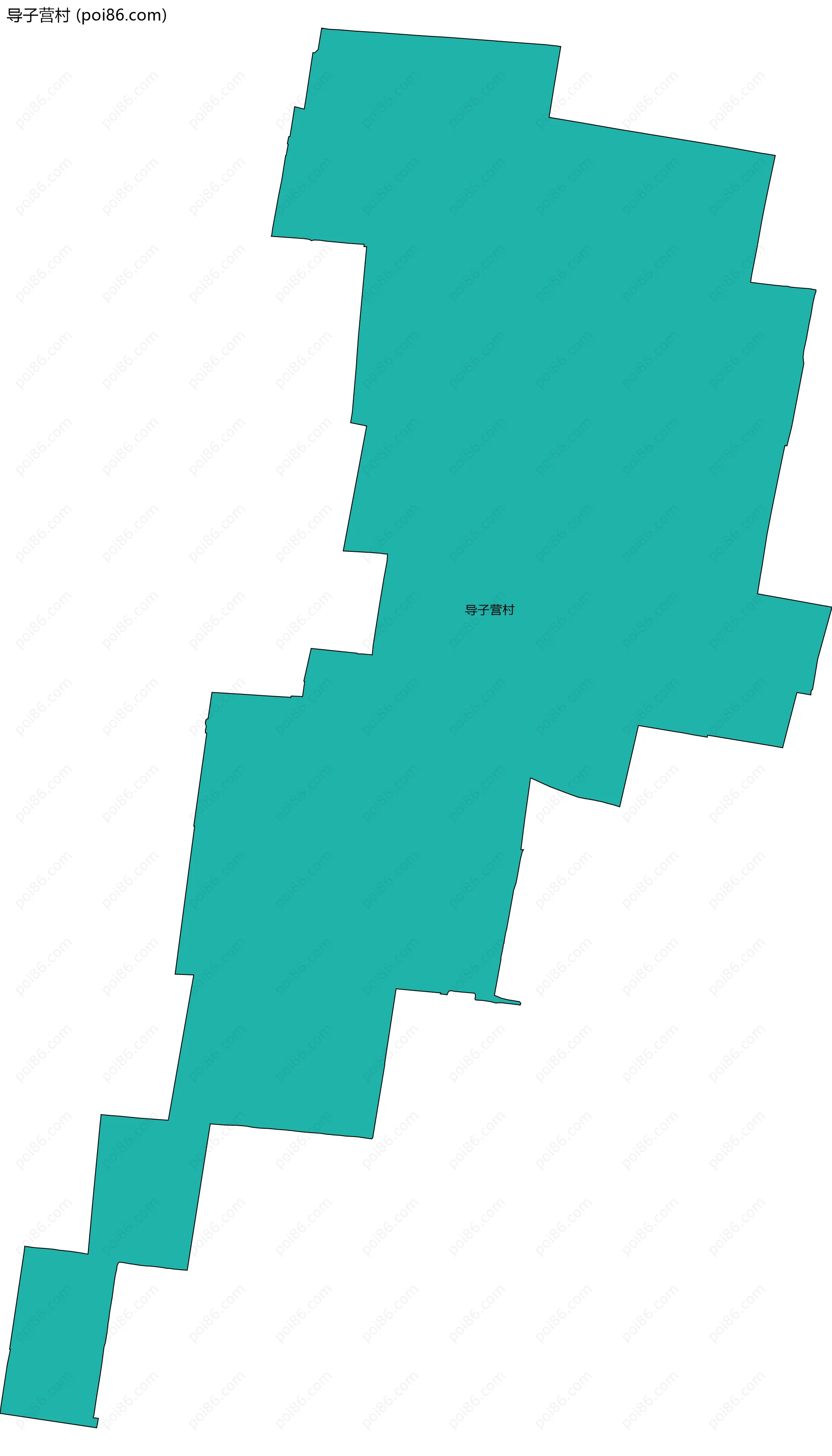 导子营村边界地图