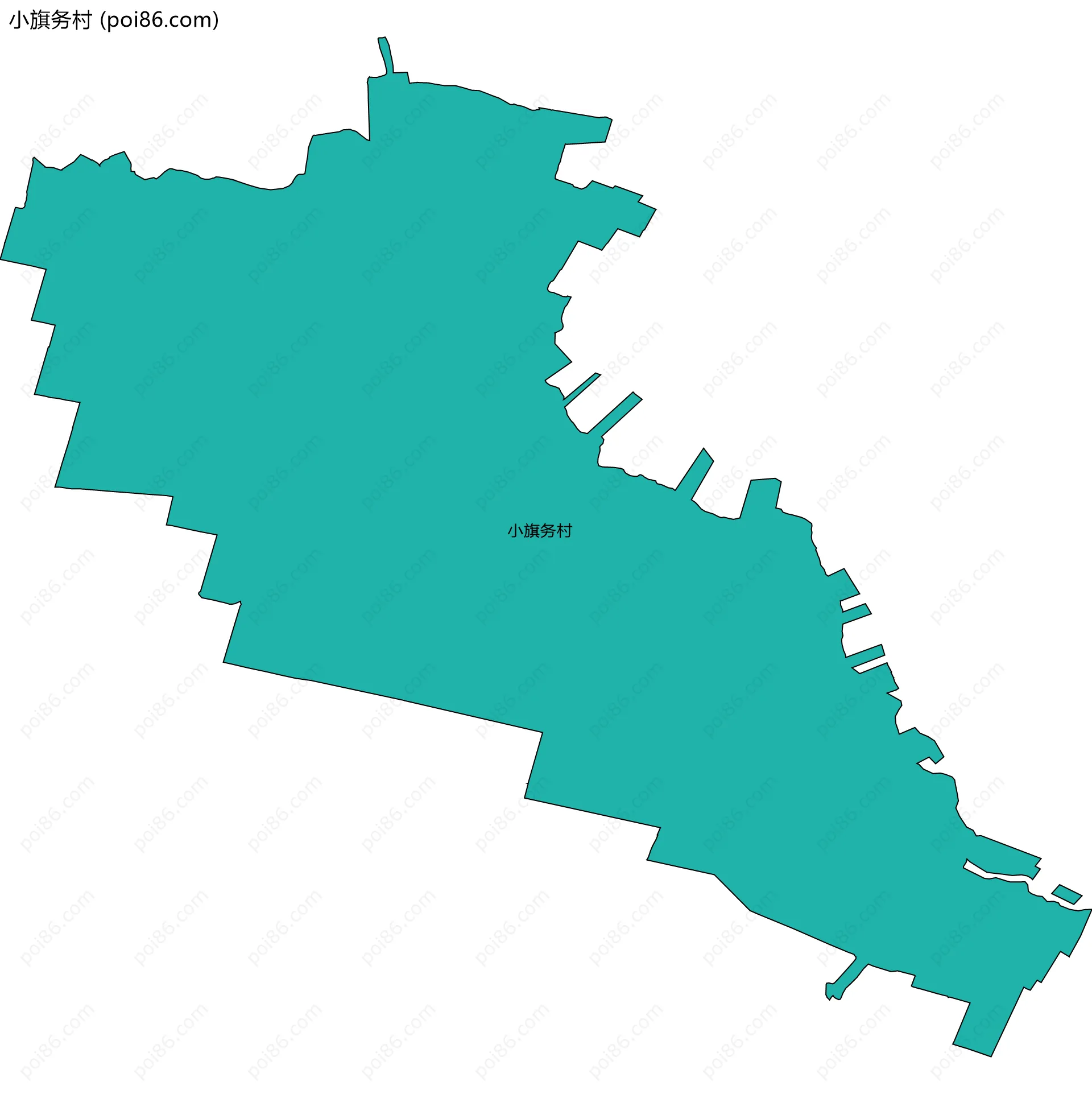 小旗务村边界地图