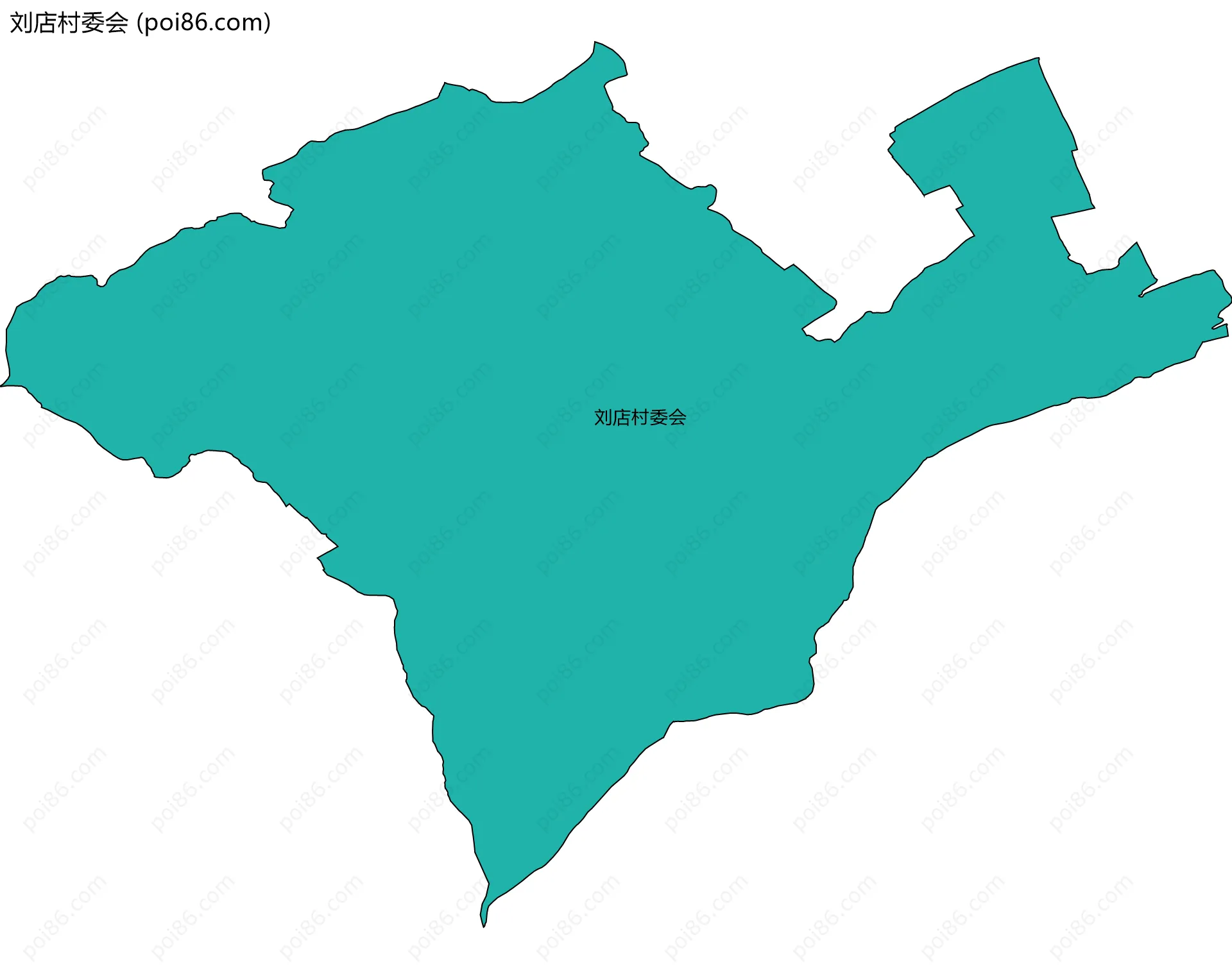 刘店村委会边界地图
