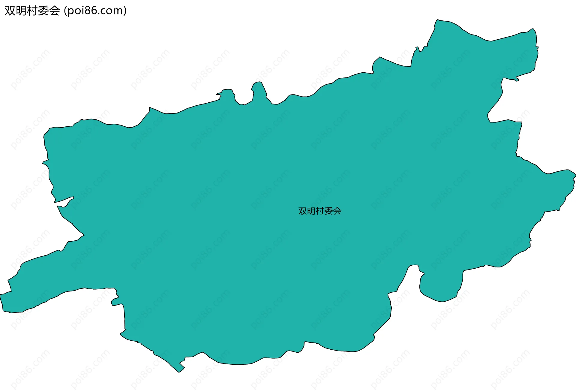 双明村委会边界地图