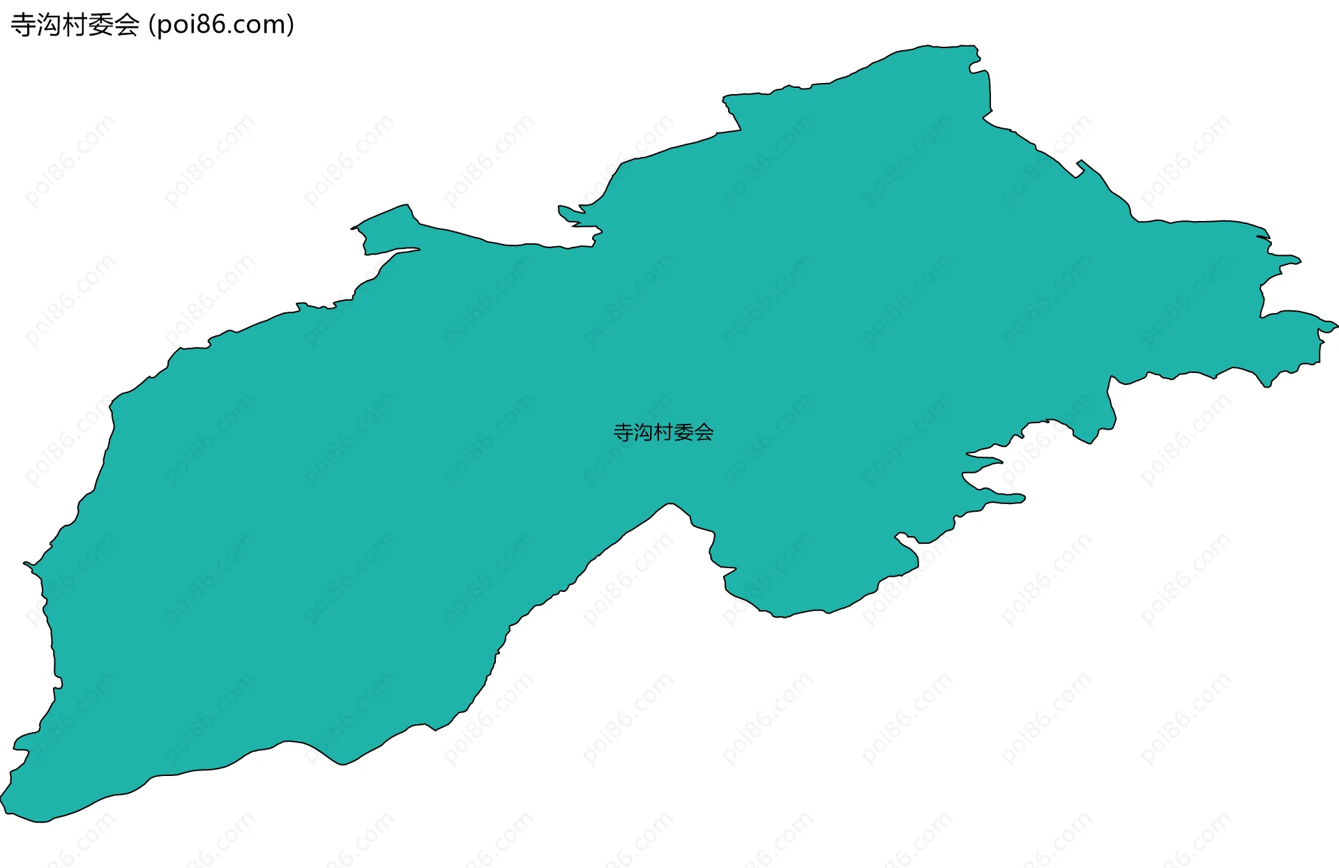 寺沟村委会边界地图