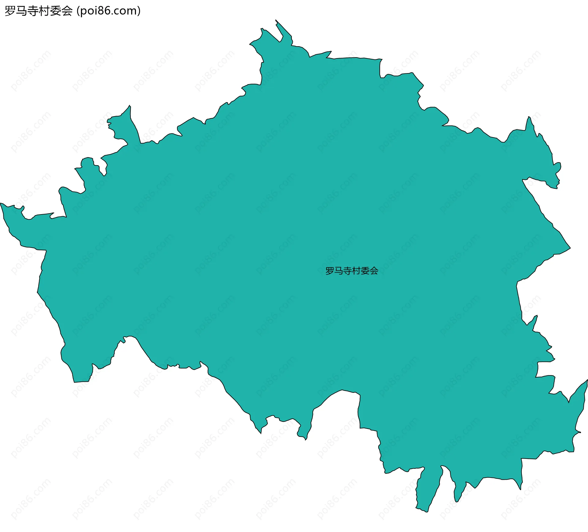 罗马寺村委会边界地图