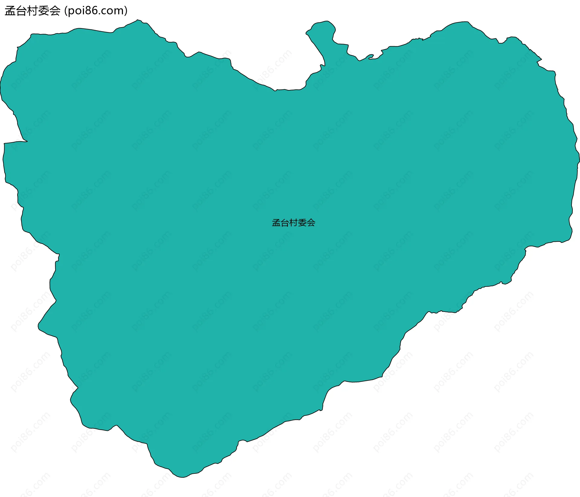 孟台村委会边界地图