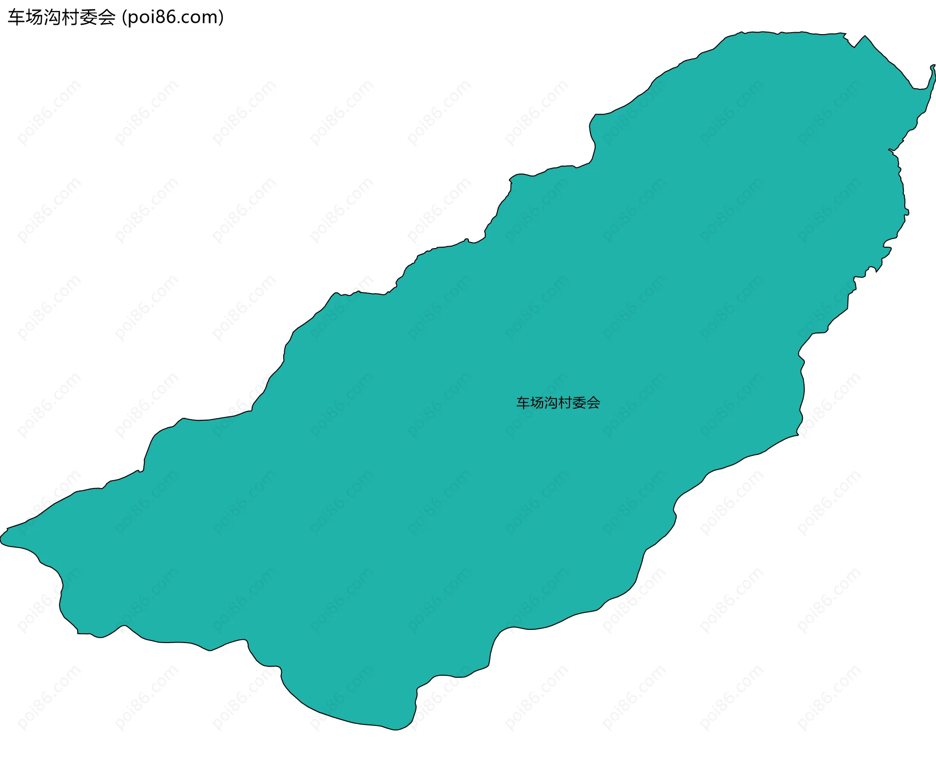 车场沟村委会边界地图