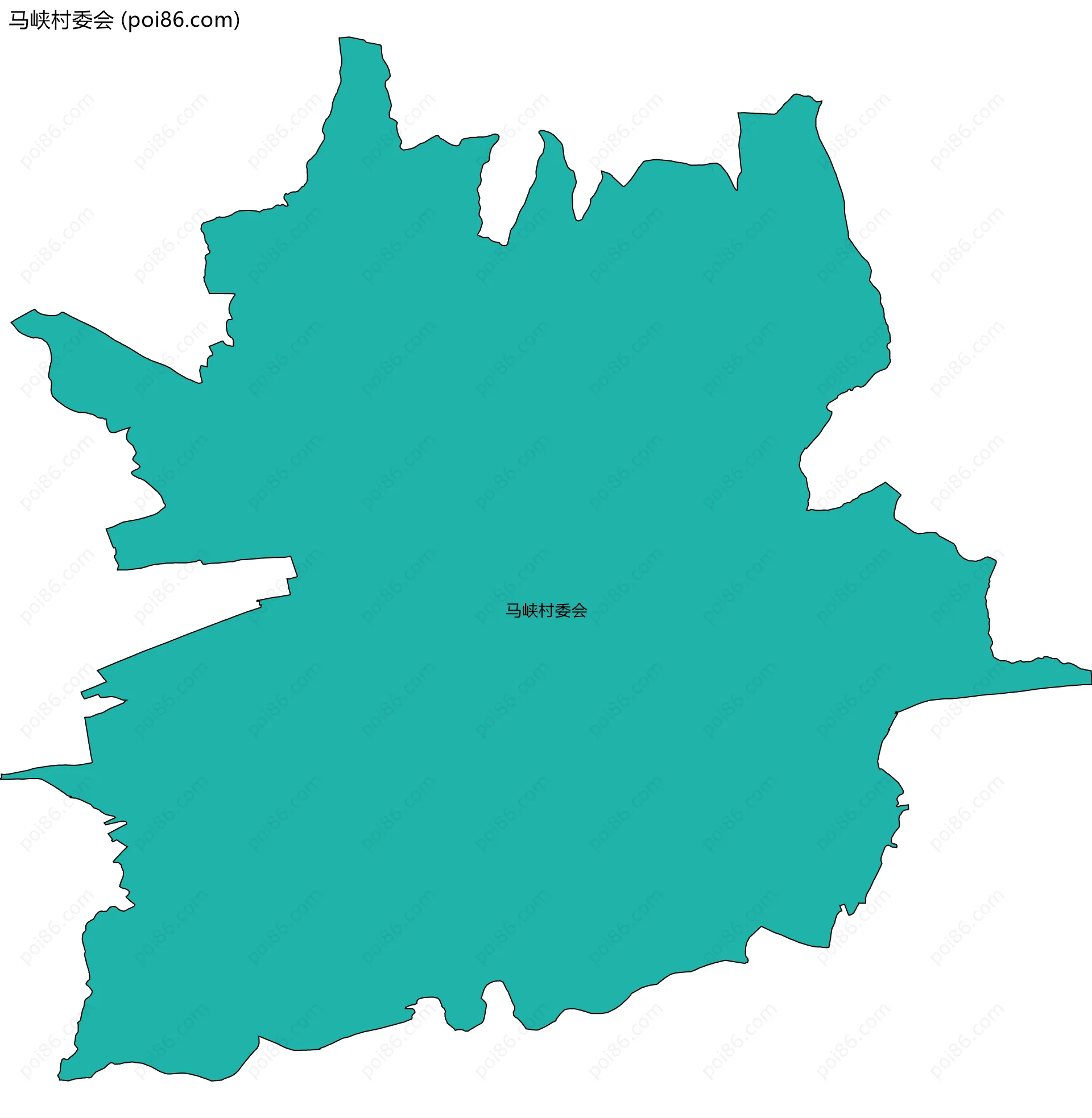 马峡村委会边界地图