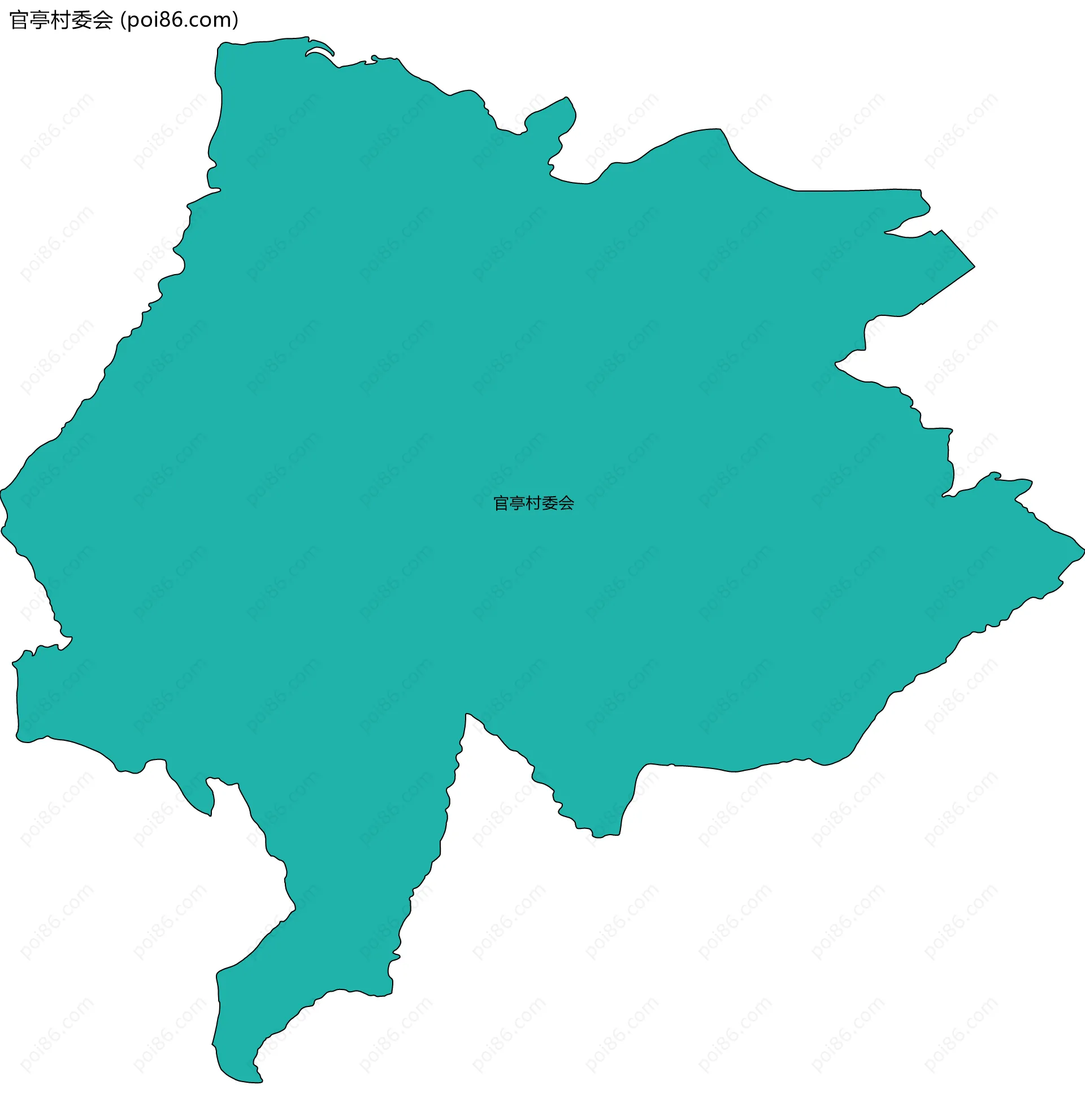 官亭村委会边界地图
