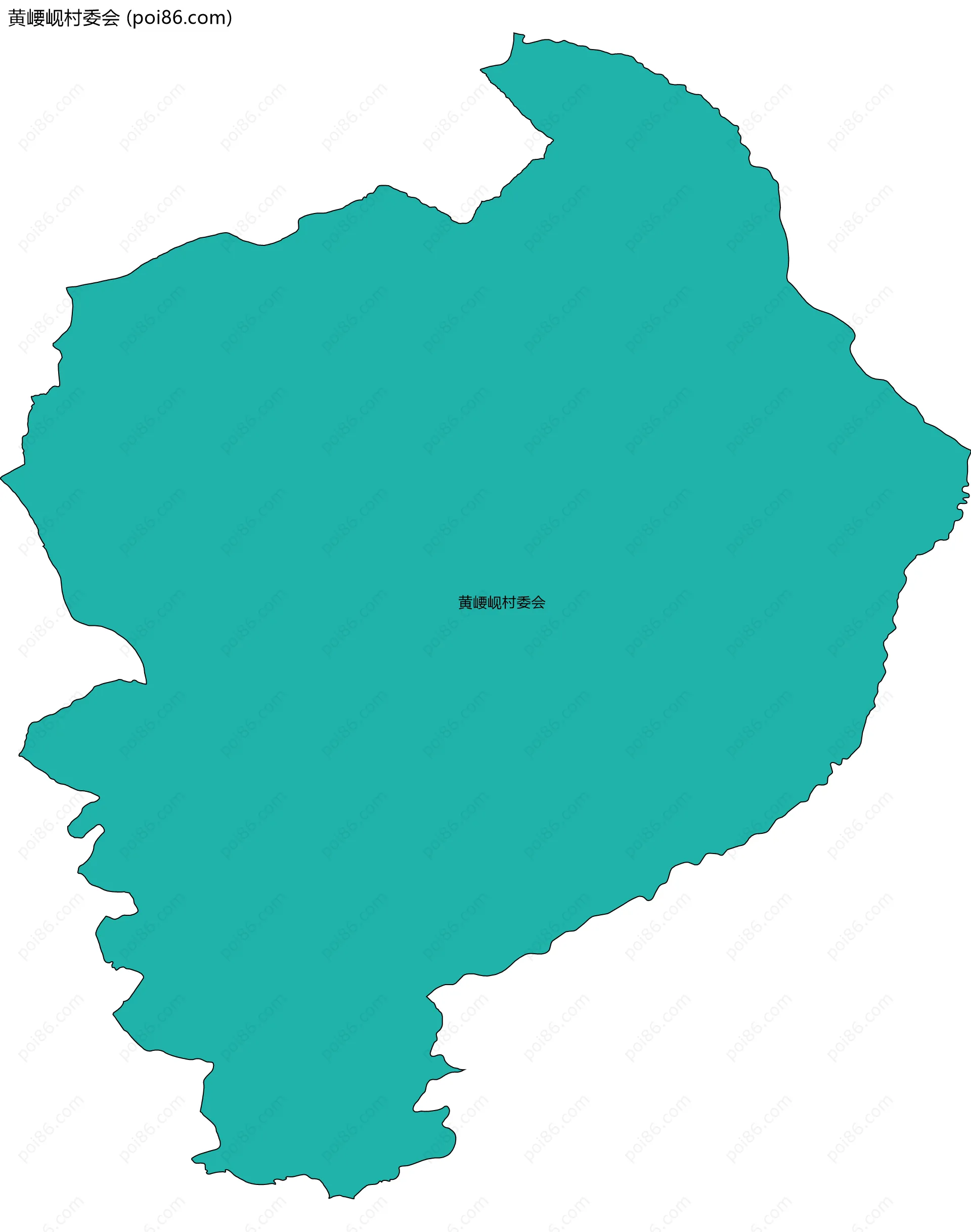 黄崾岘村委会边界地图