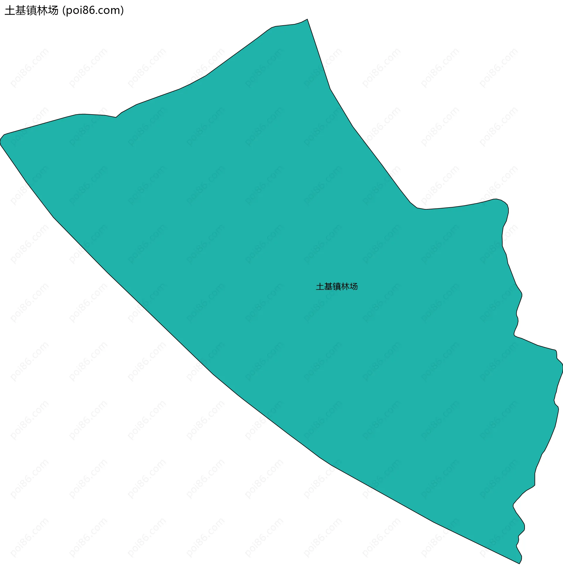 土基镇林场边界地图