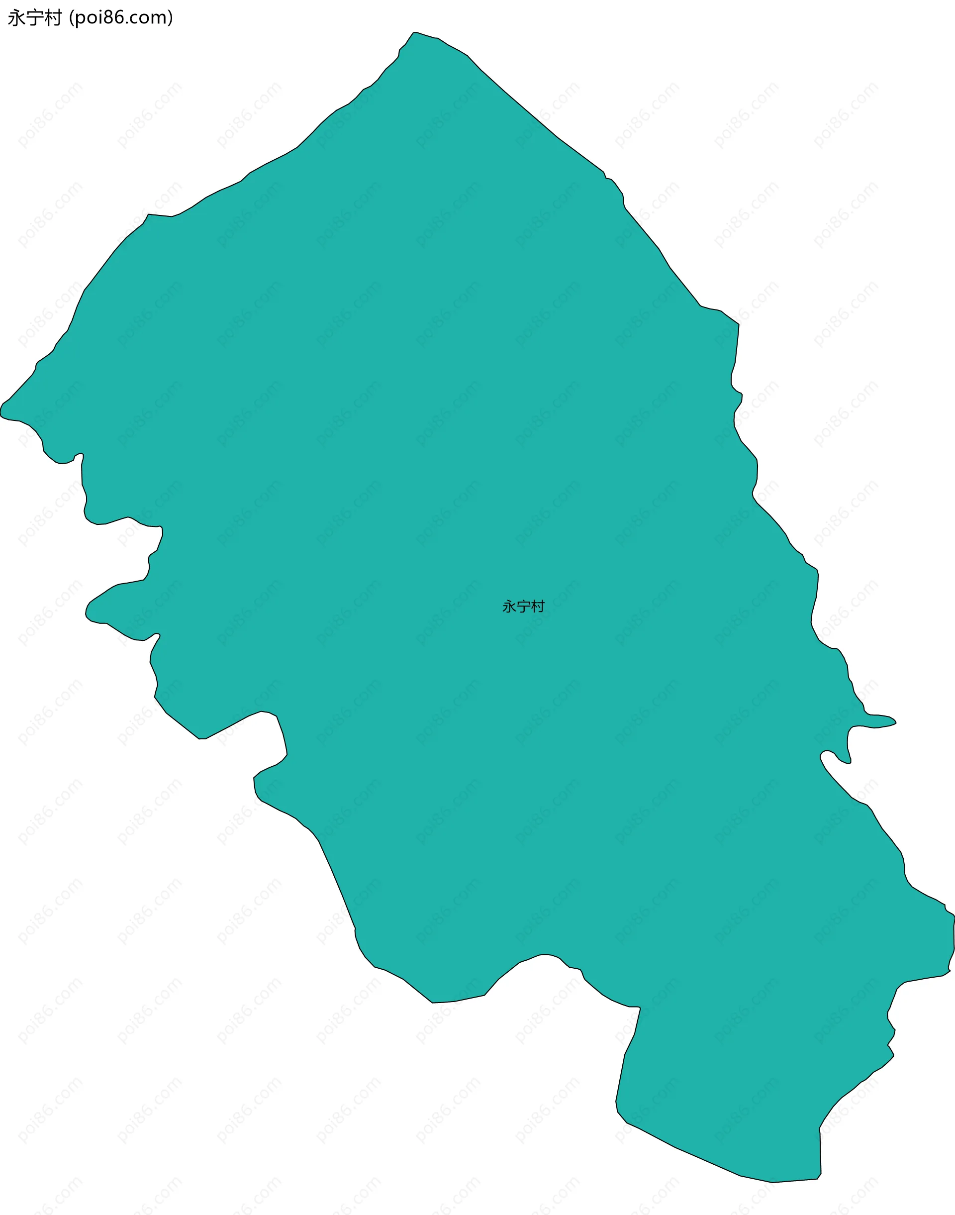 永宁村边界地图