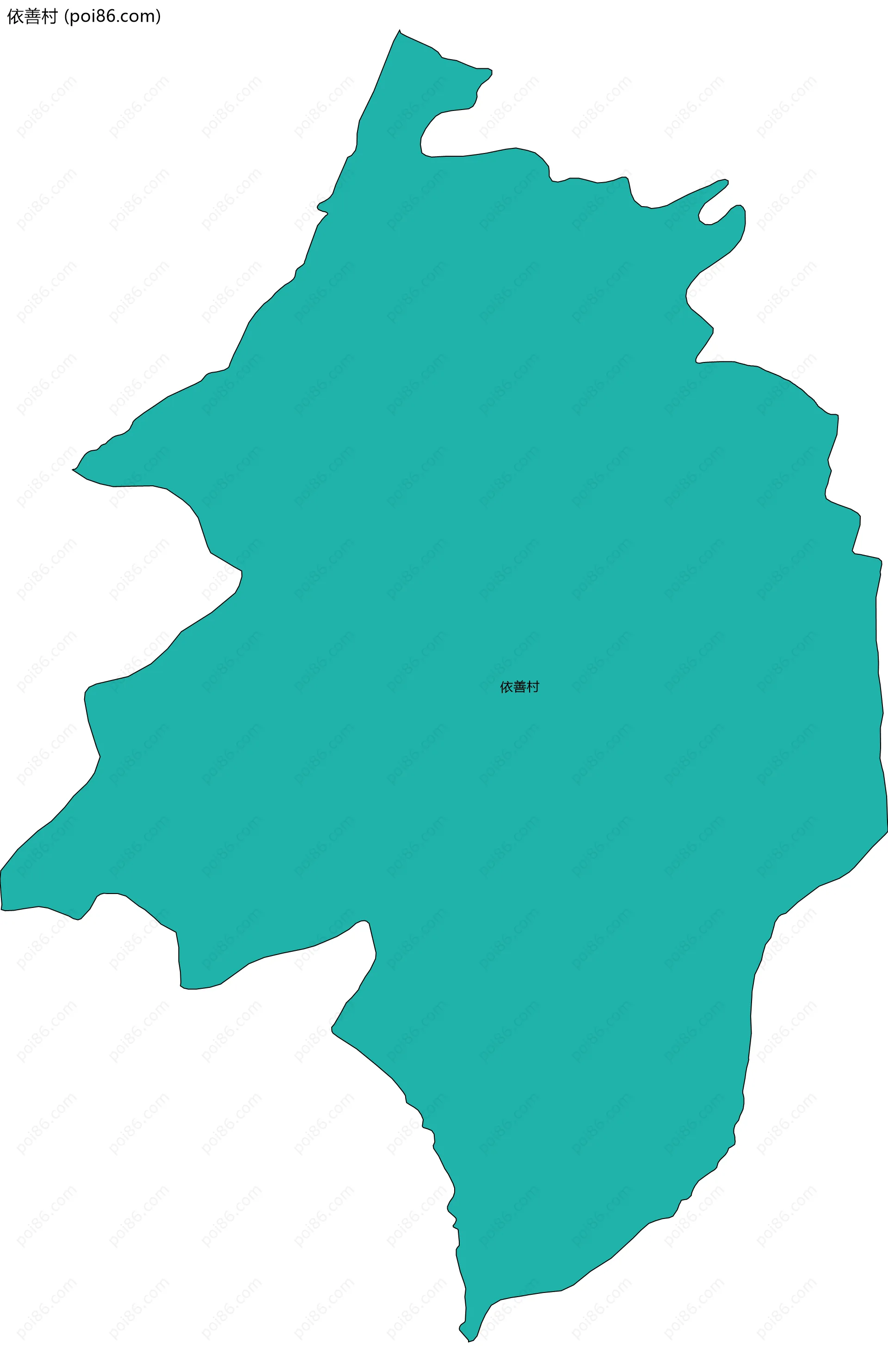 依善村边界地图