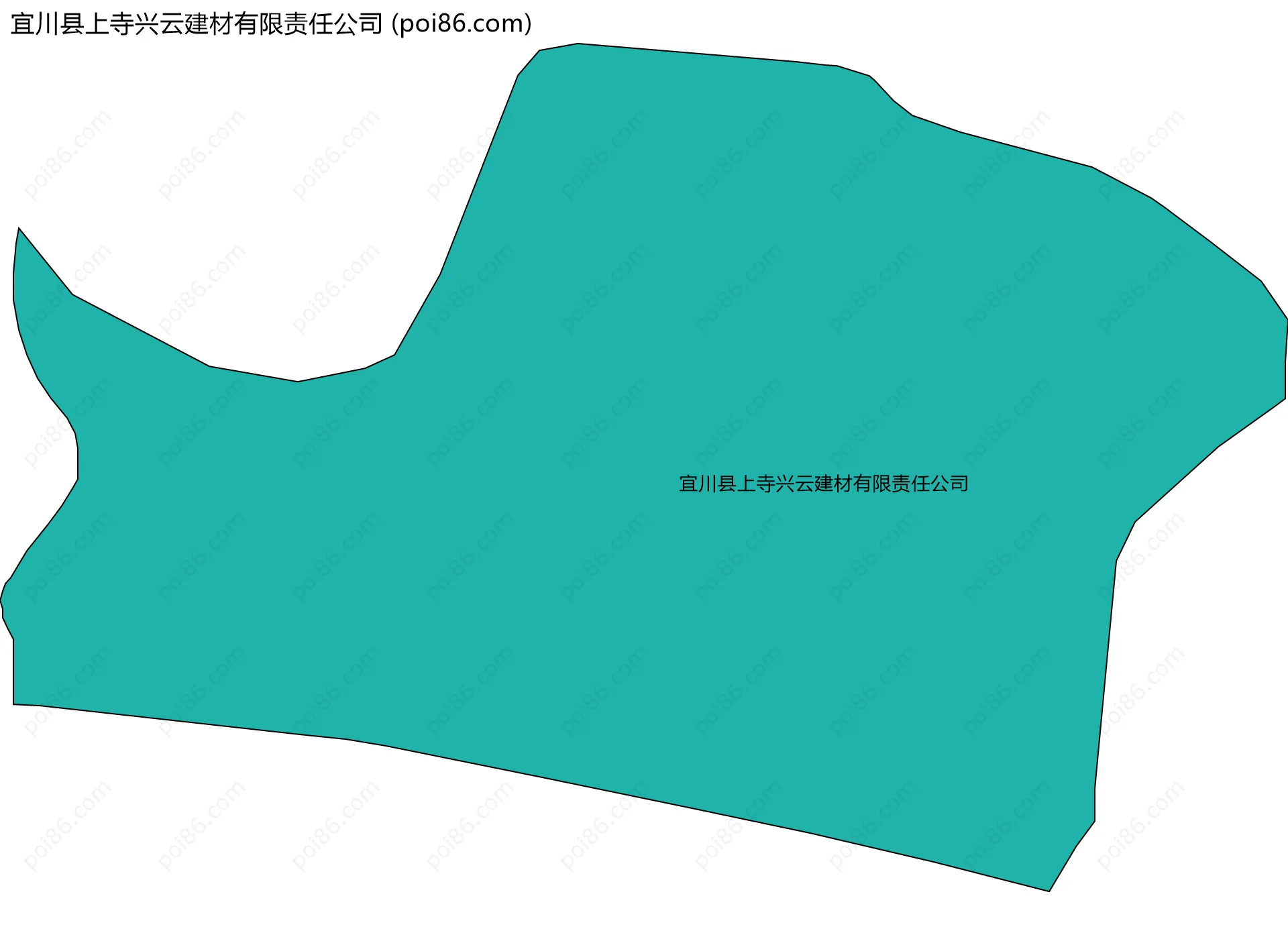 宜川县上寺兴云建材有限责任公司边界地图