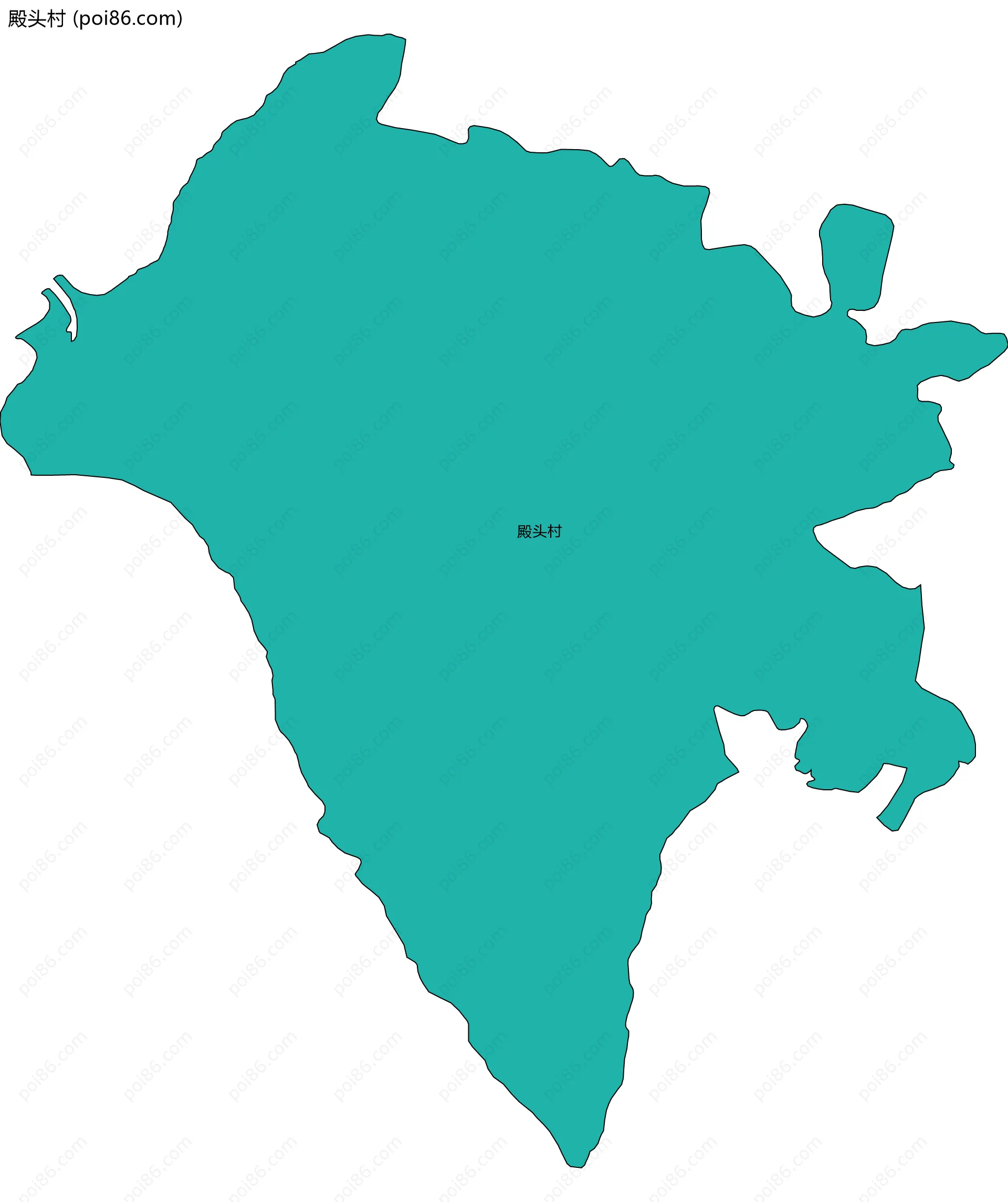 殿头村边界地图