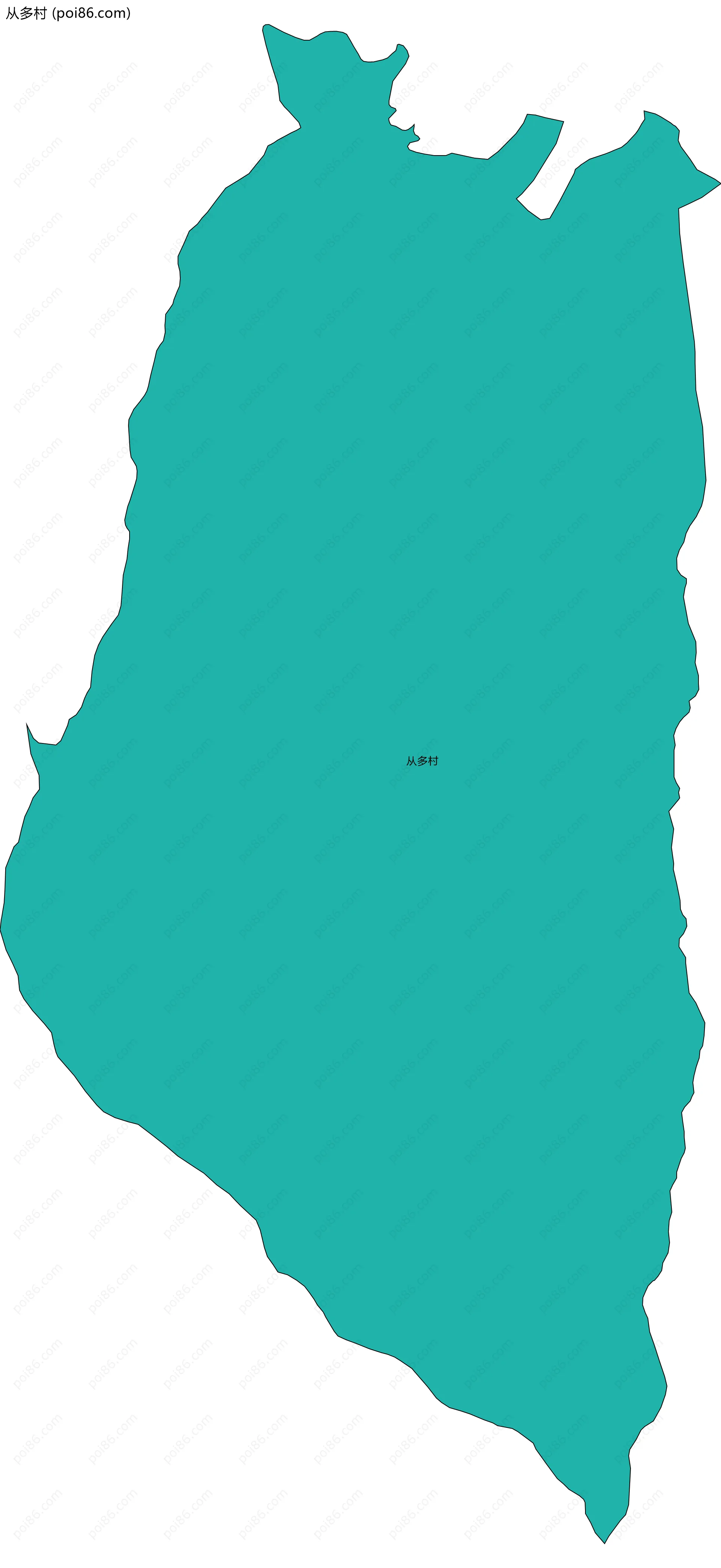 从多村边界地图