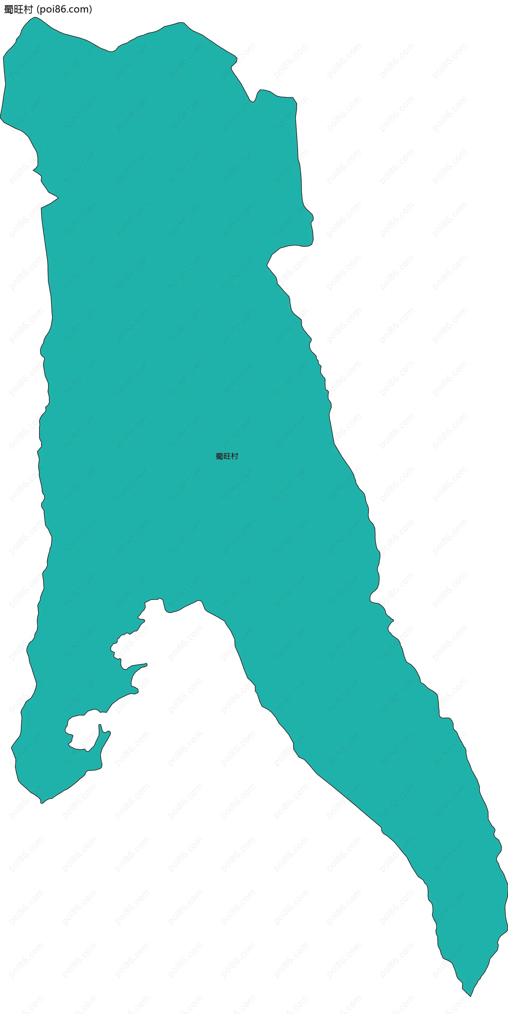 蜀旺村边界地图