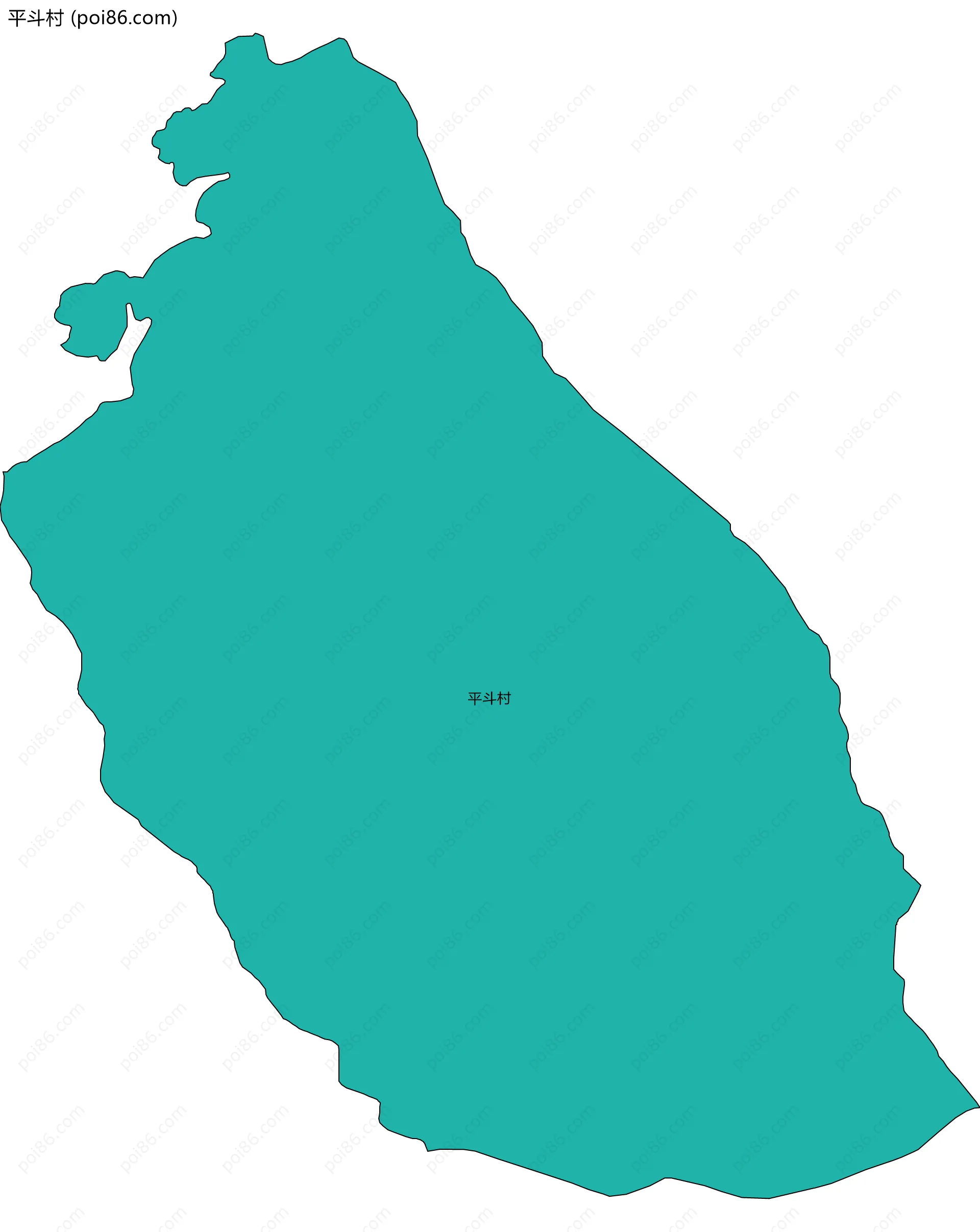 平斗村边界地图