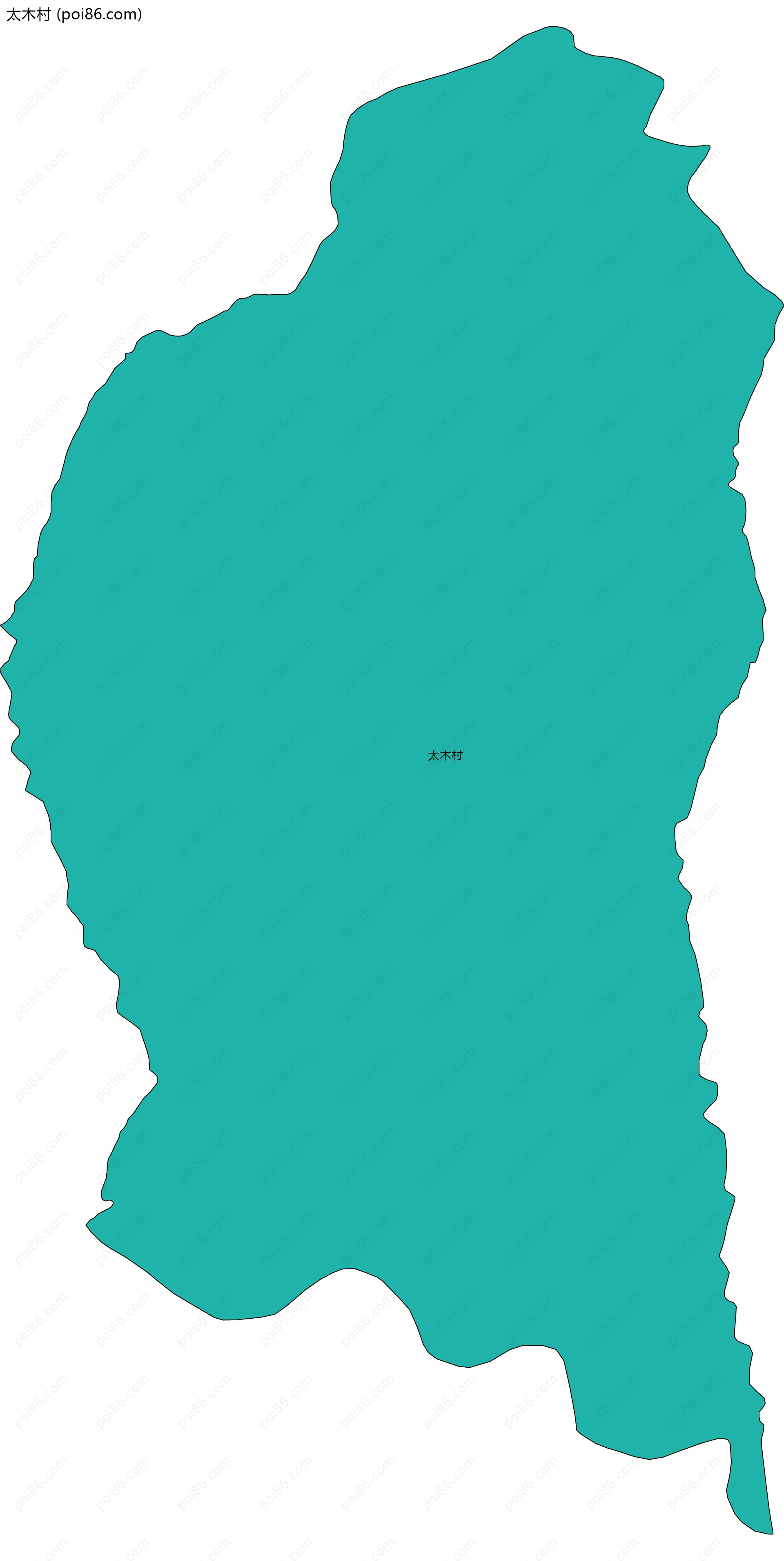 太木村边界地图