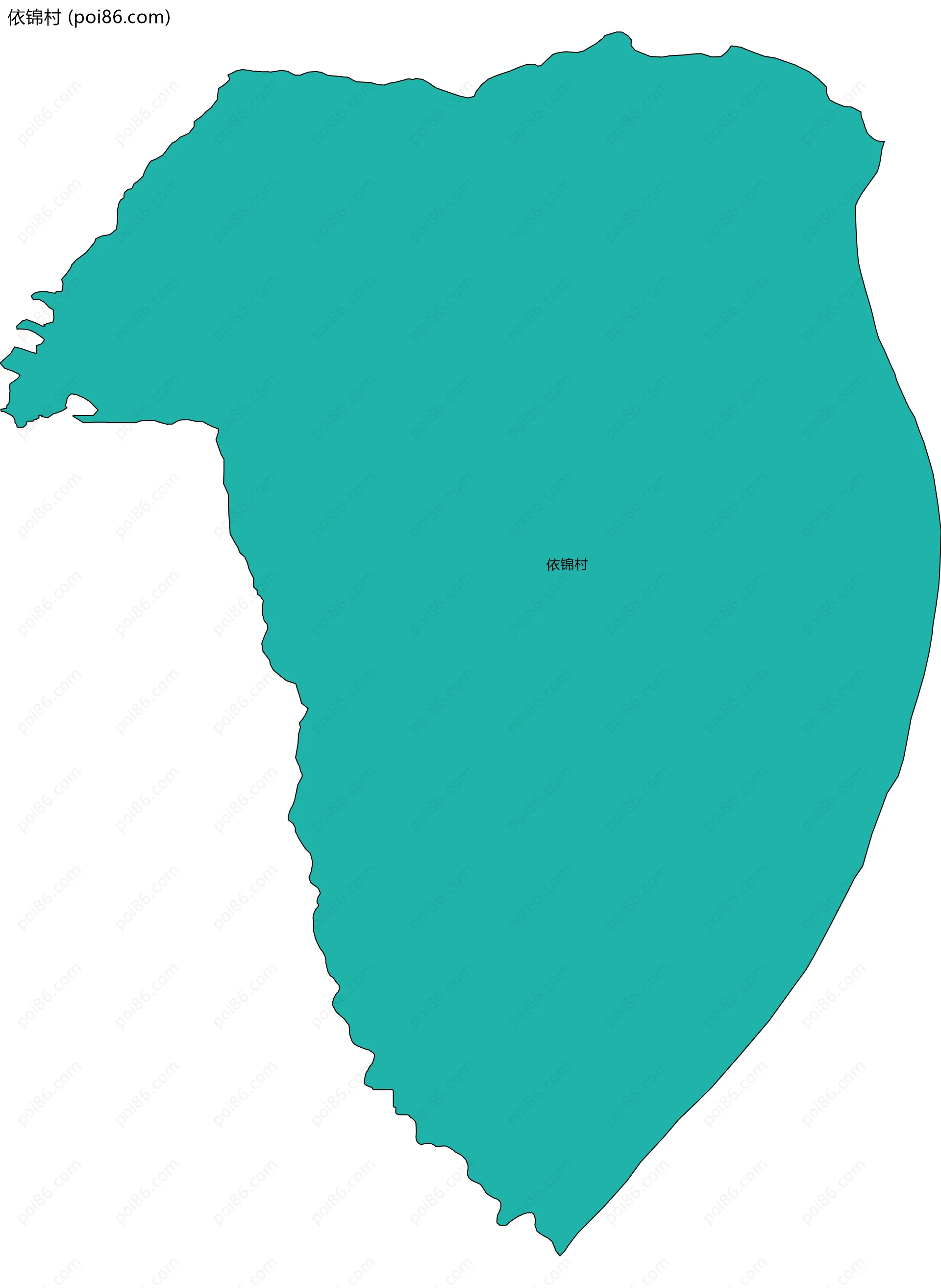 依锦村边界地图