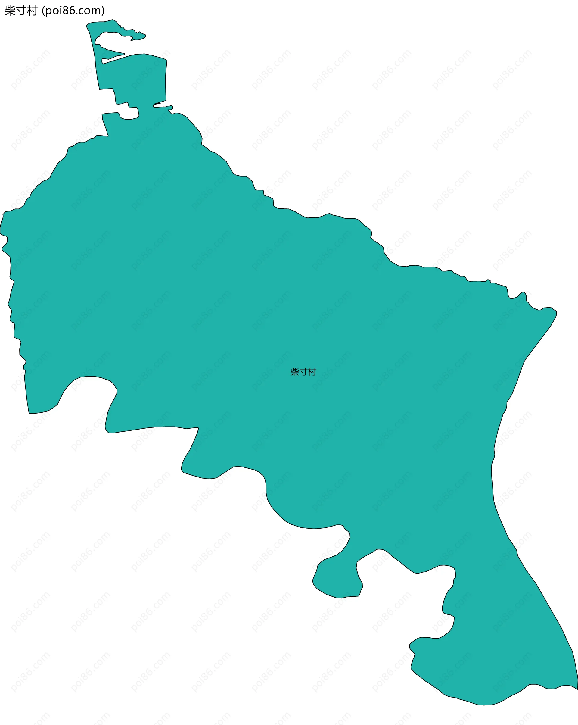 柴寸村边界地图