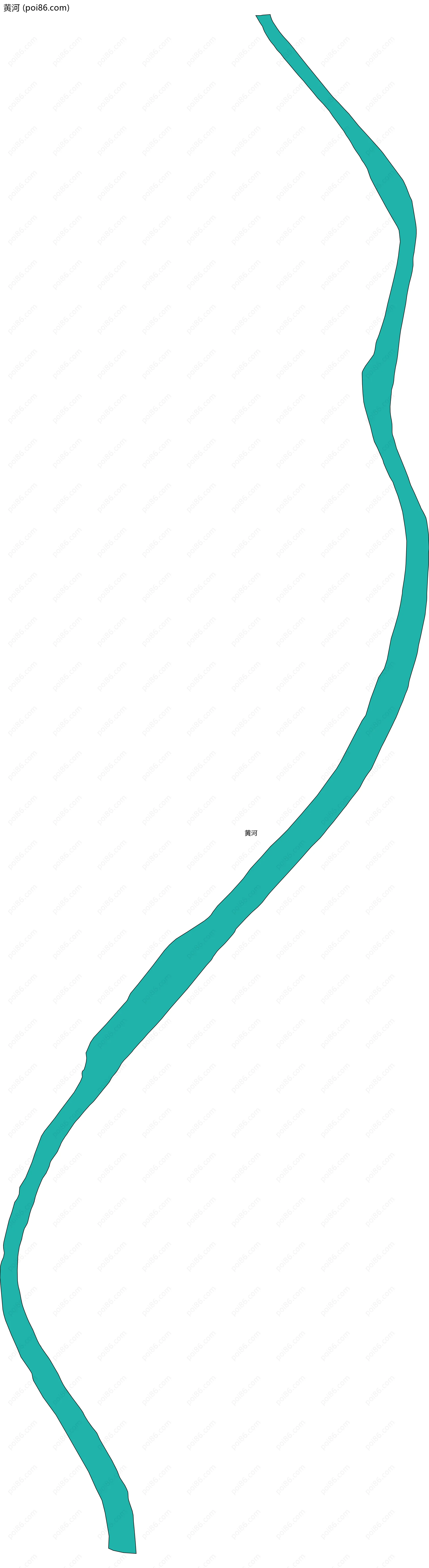 黄河边界地图