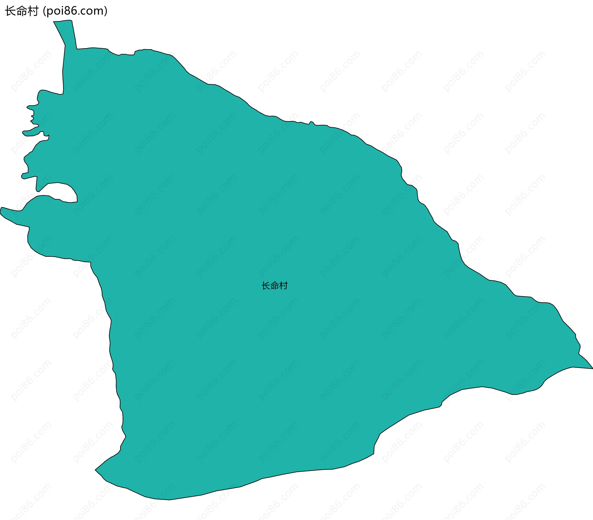 长命村边界地图