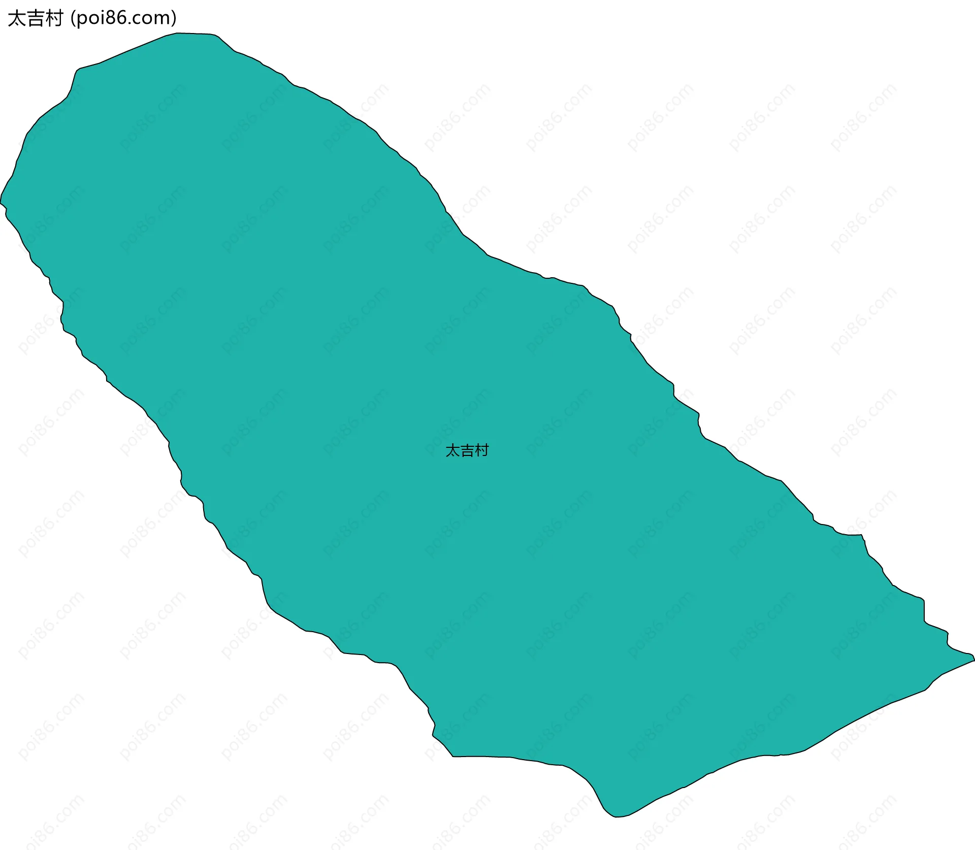 太吉村边界地图