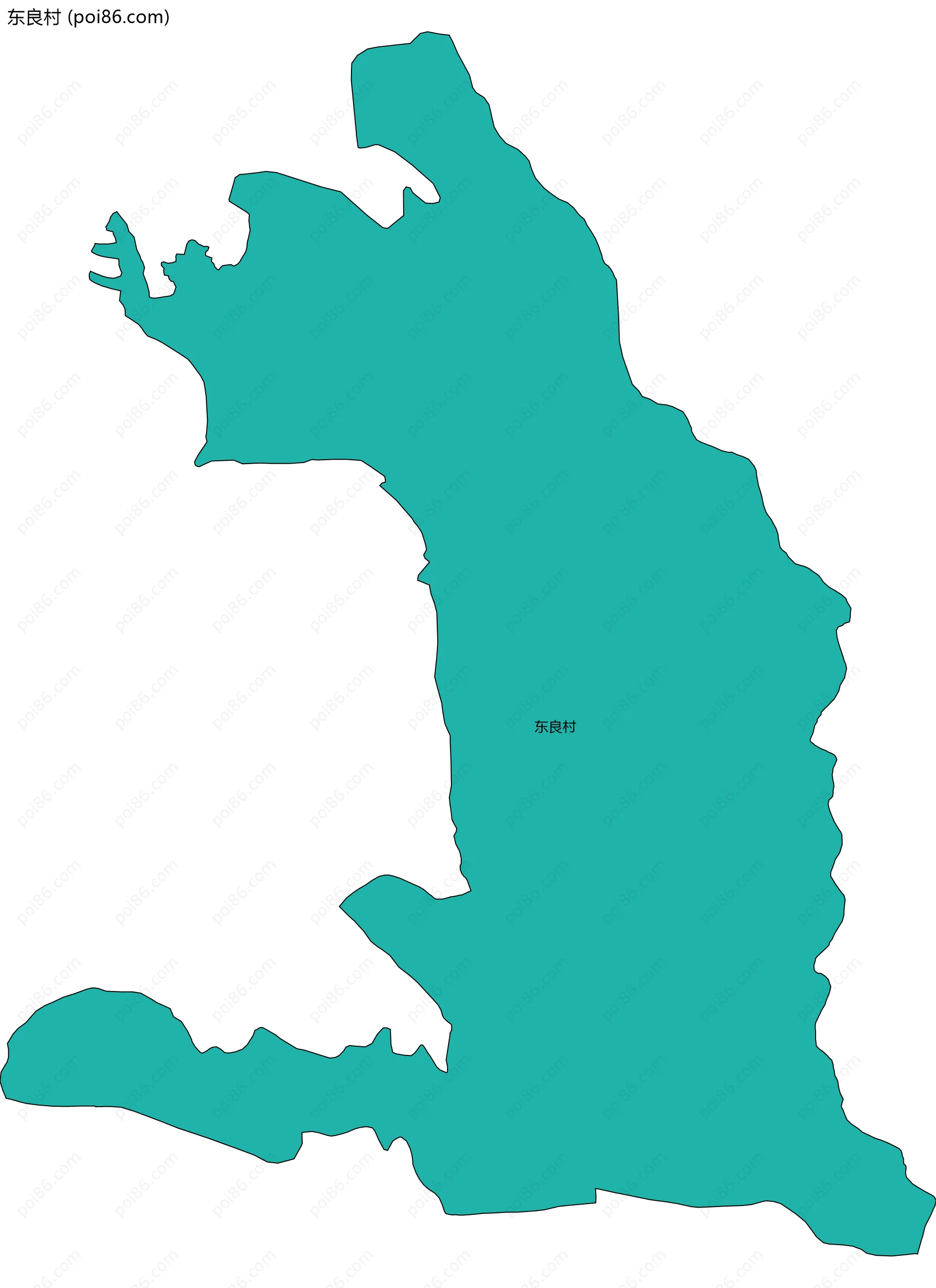 东良村边界地图