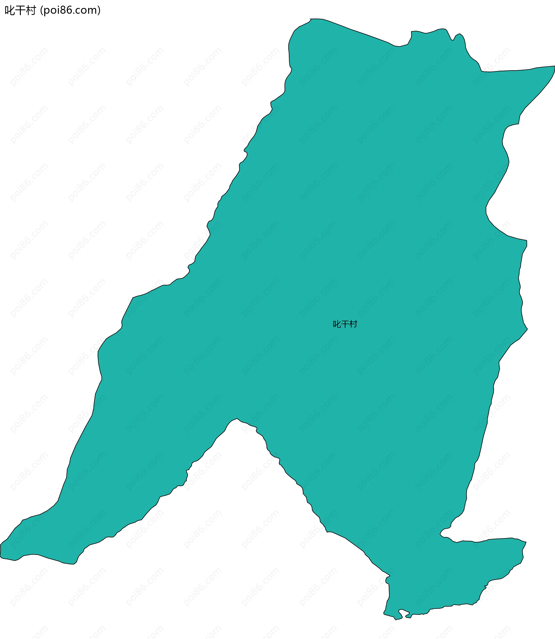 叱干村边界地图